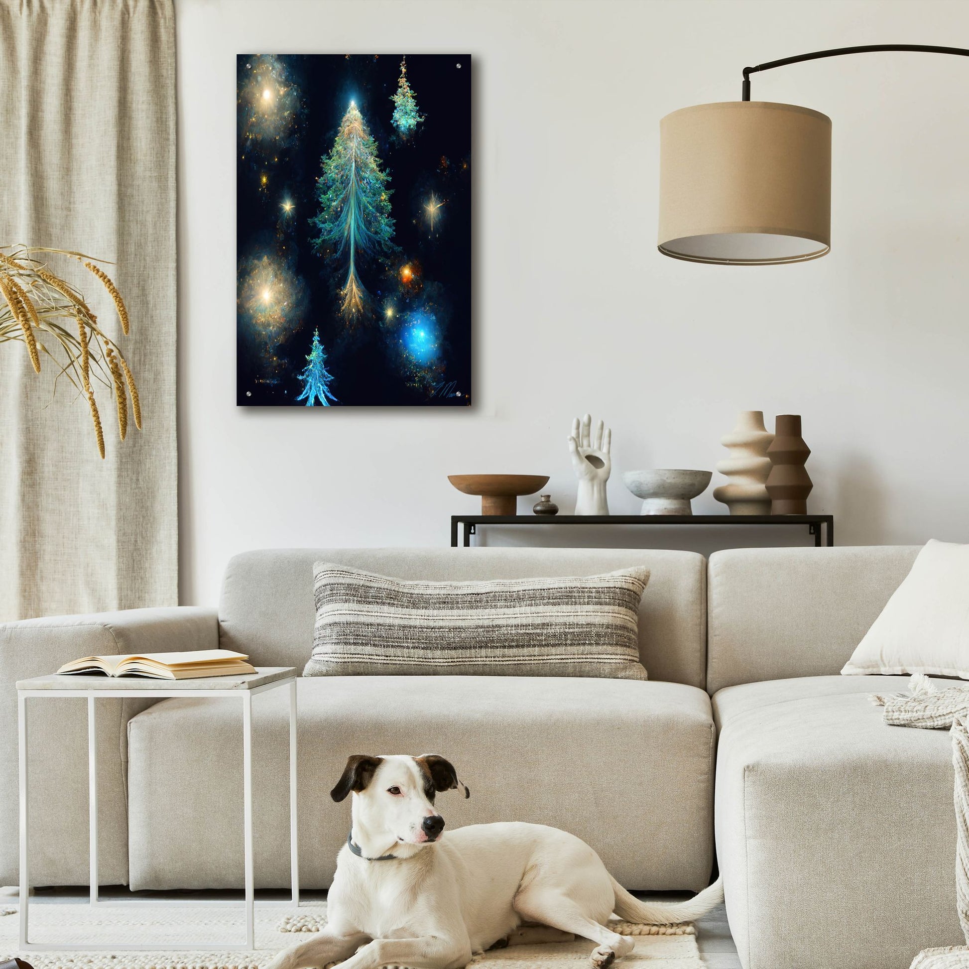 Epic Art 'Christmas Tree 4' by Tanya Mavric, Acrylic Glass Wall Art,24x36