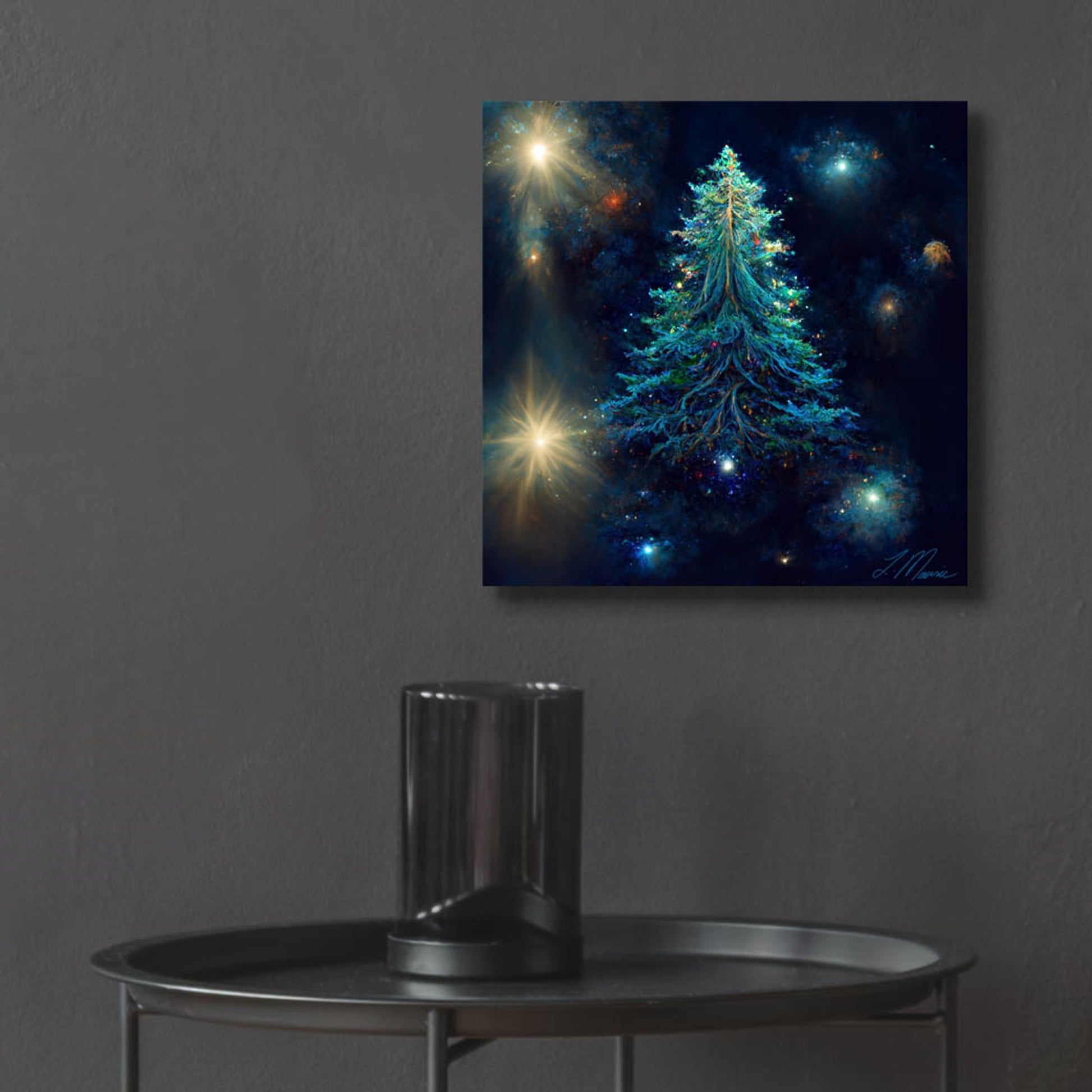 Epic Art 'Christmas Tree 5' by Tanya Mavric, Acrylic Glass Wall Art,12x12