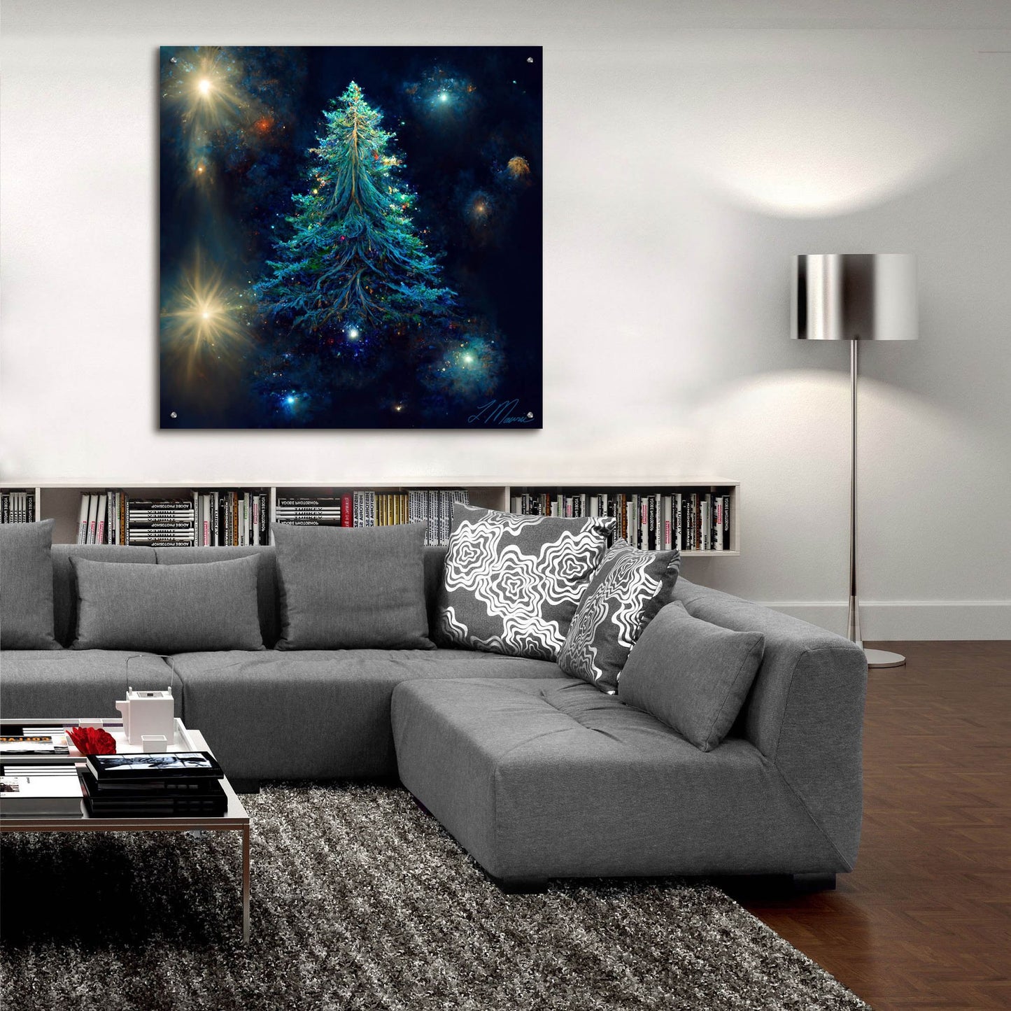 Epic Art 'Christmas Tree 5' by Tanya Mavric, Acrylic Glass Wall Art,36x36