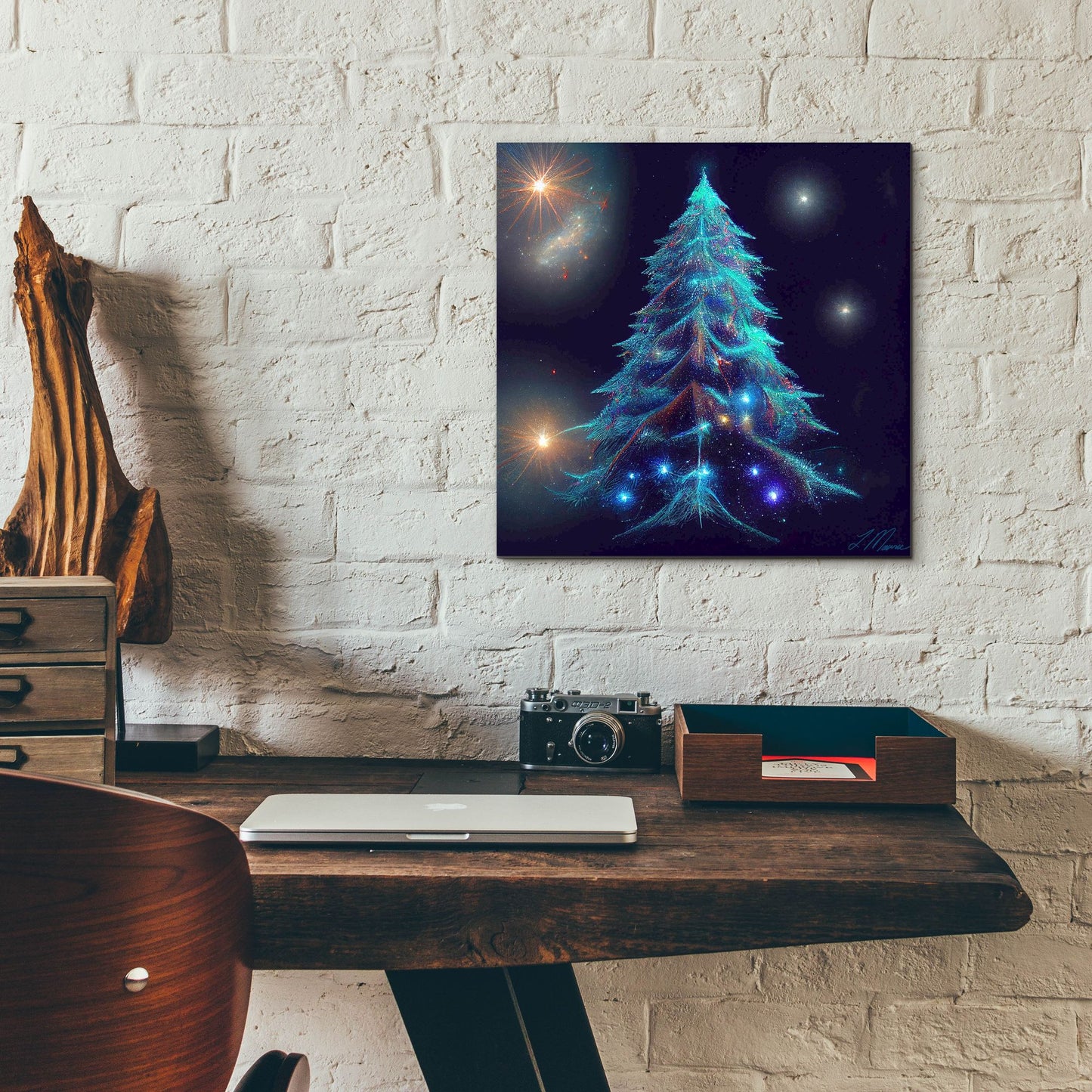 Epic Art 'Christmas Tree 6' by Tanya Mavric, Acrylic Glass Wall Art,12x12