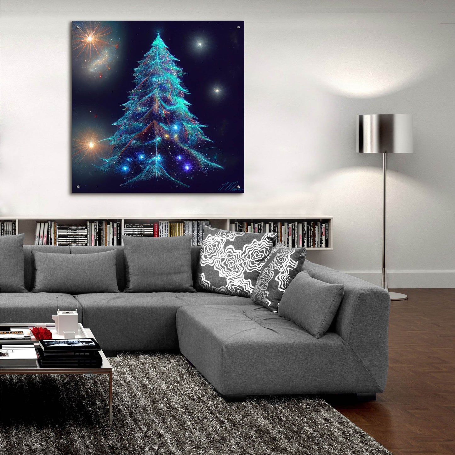 Epic Art 'Christmas Tree 6' by Tanya Mavric, Acrylic Glass Wall Art,36x36