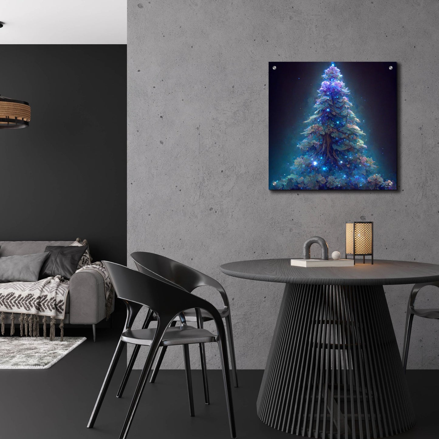 Epic Art 'Christmas Tree 7' by Tanya Mavric, Acrylic Glass Wall Art,24x24