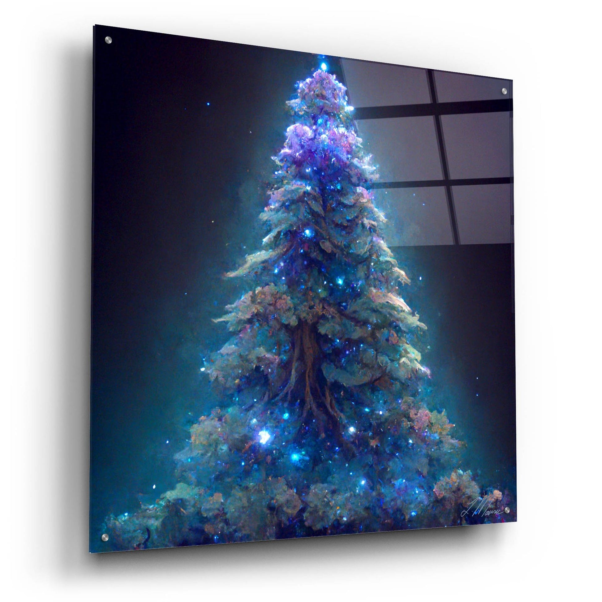 Epic Art 'Christmas Tree 7' by Tanya Mavric, Acrylic Glass Wall Art,36x36
