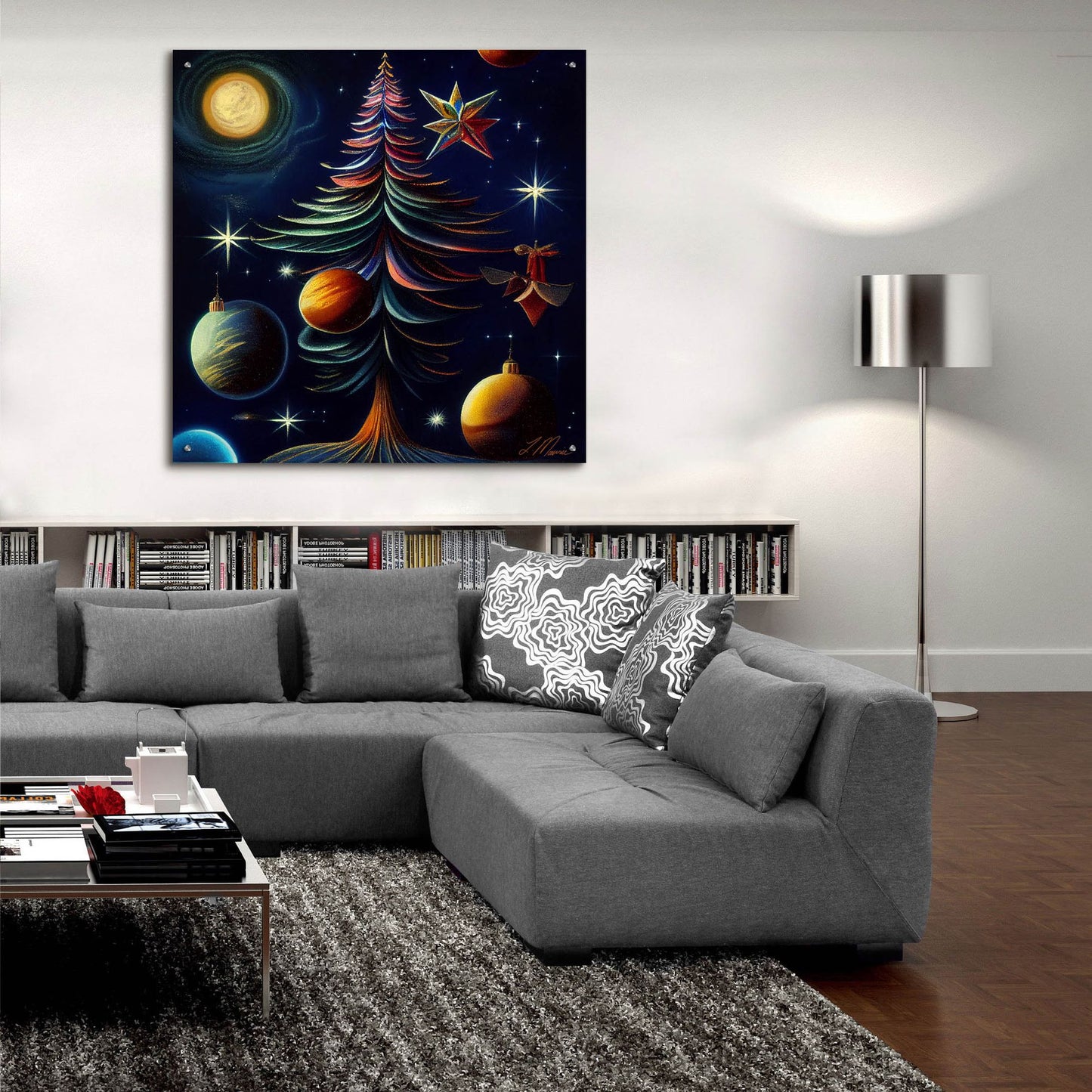 Epic Art 'Christmas Tree Collection 1' by Tanya Mavric, Acrylic Glass Wall Art,36x36