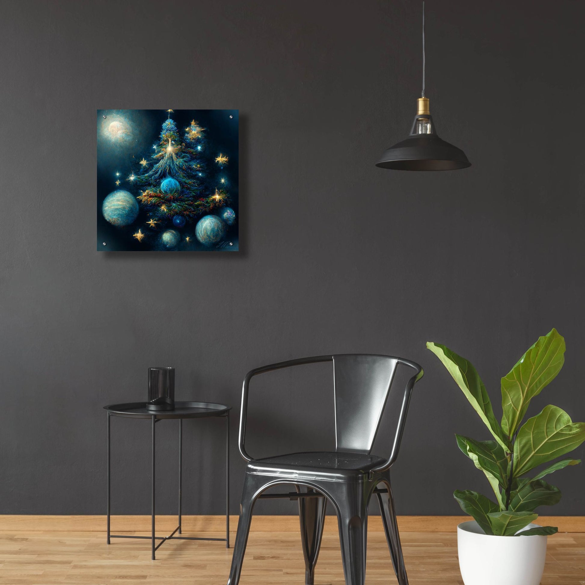 Epic Art 'Christmas Tree Collection 2' by Tanya Mavric, Acrylic Glass Wall Art,24x24