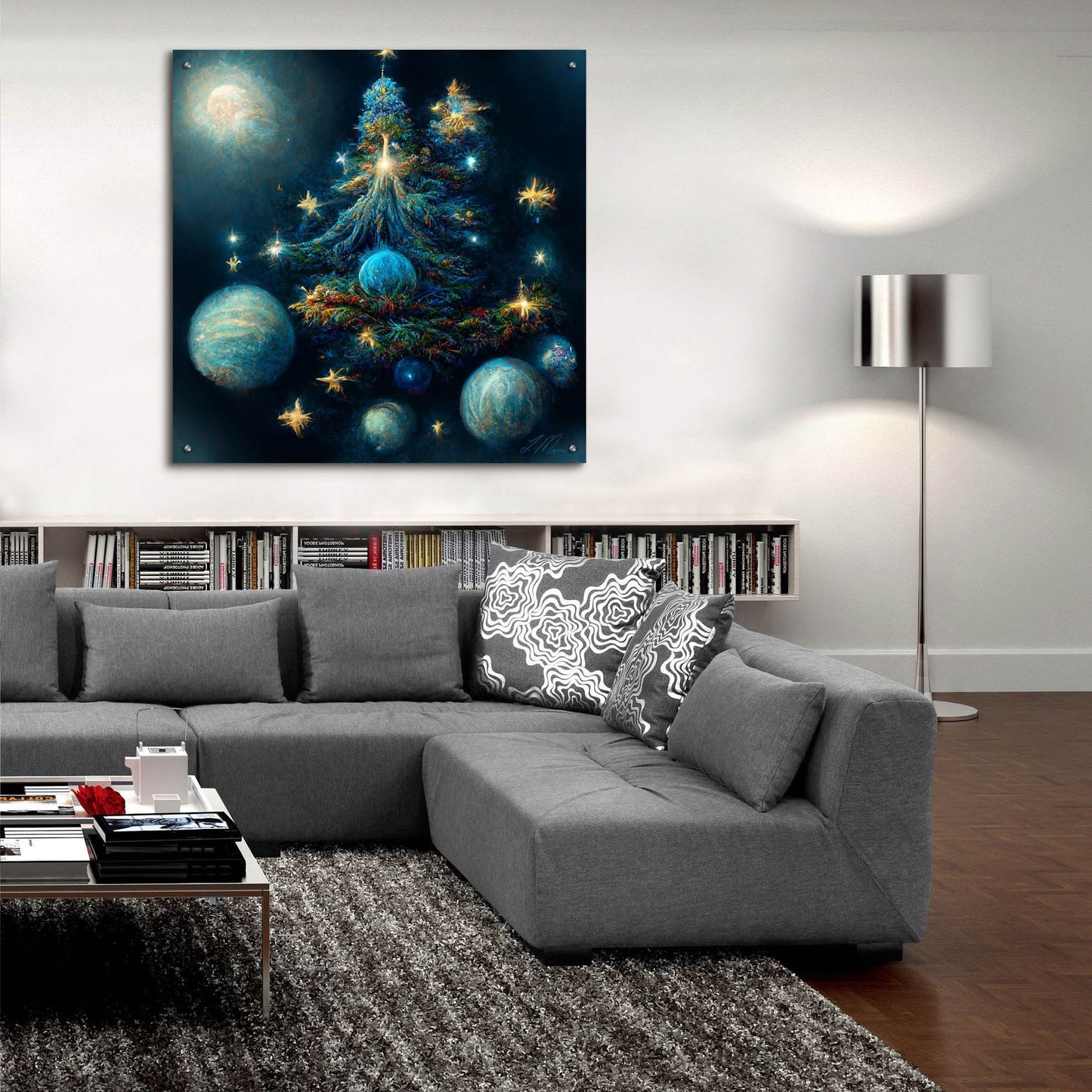 Epic Art 'Christmas Tree Collection 2' by Tanya Mavric, Acrylic Glass Wall Art,36x36