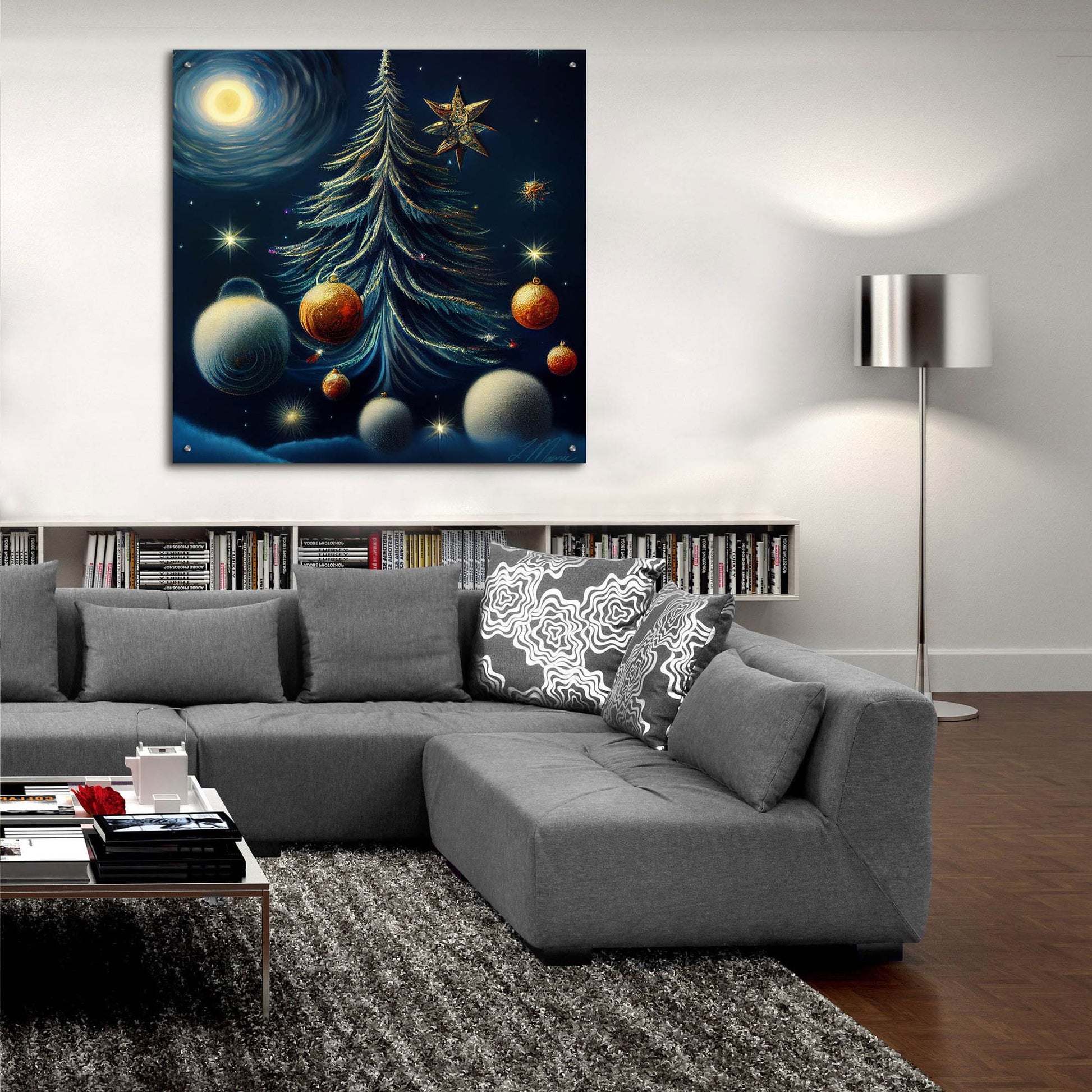 Epic Art 'Christmas Tree Collection 3' by Tanya Mavric, Acrylic Glass Wall Art,36x36