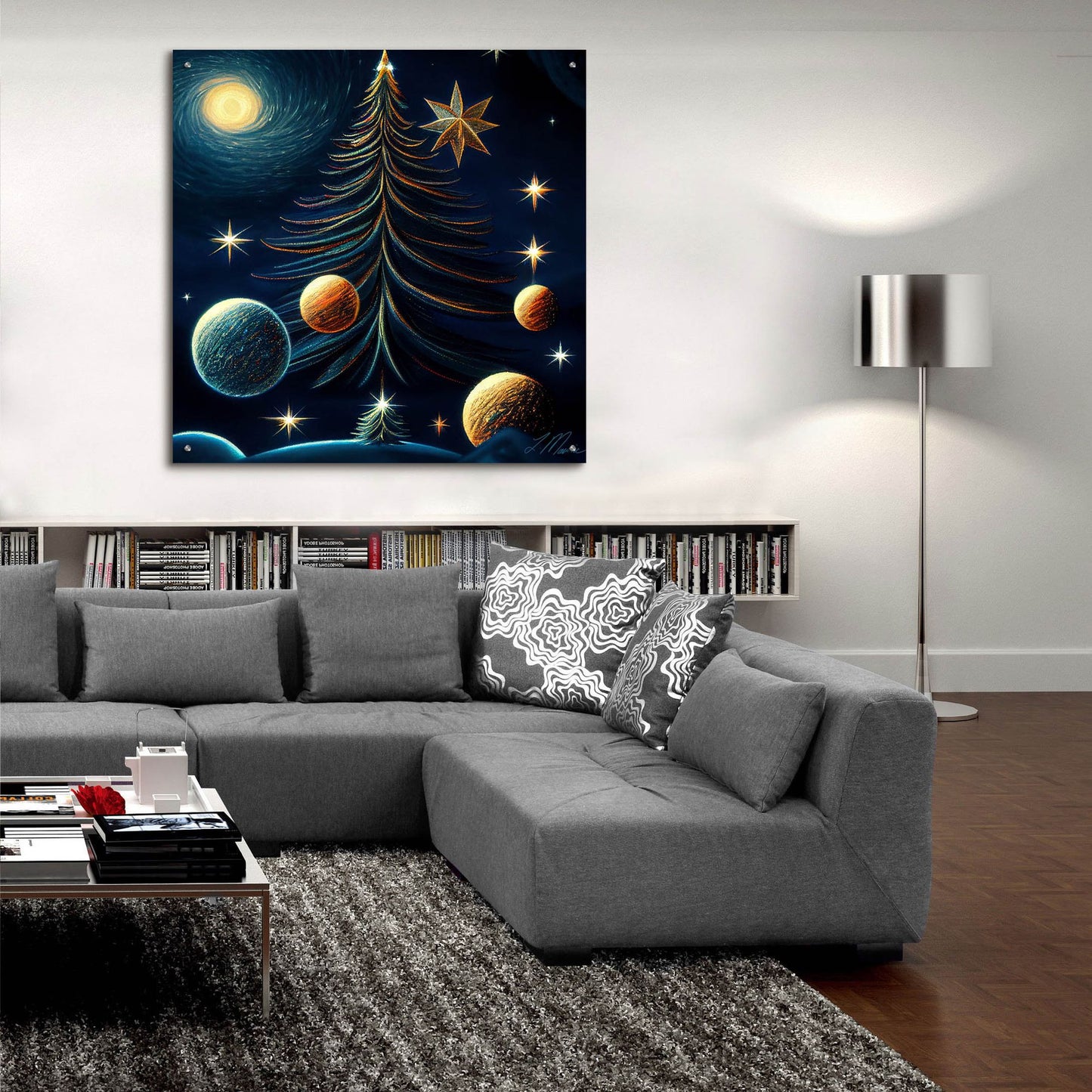 Epic Art 'Christmas Tree Collection 4' by Tanya Mavric, Acrylic Glass Wall Art,36x36