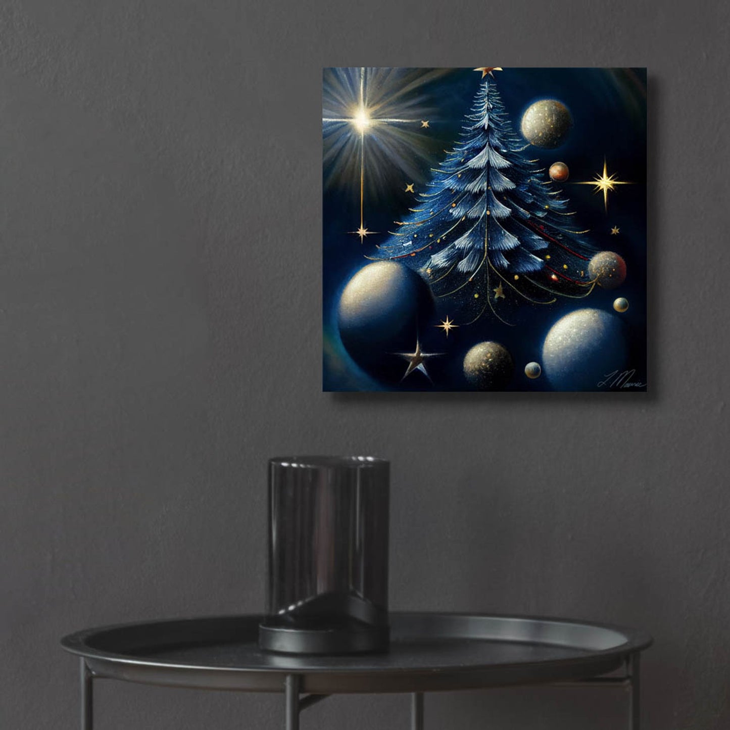 Epic Art 'Christmas Tree Collection 5' by Tanya Mavric, Acrylic Glass Wall Art,12x12