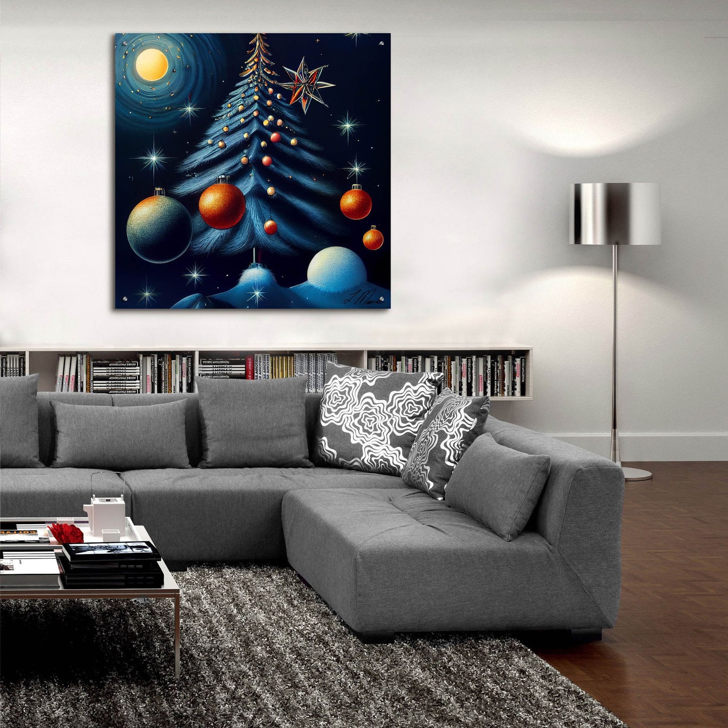 Epic Art 'Christmas Tree Collection 6' by Tanya Mavric, Acrylic Glass Wall Art,36x36