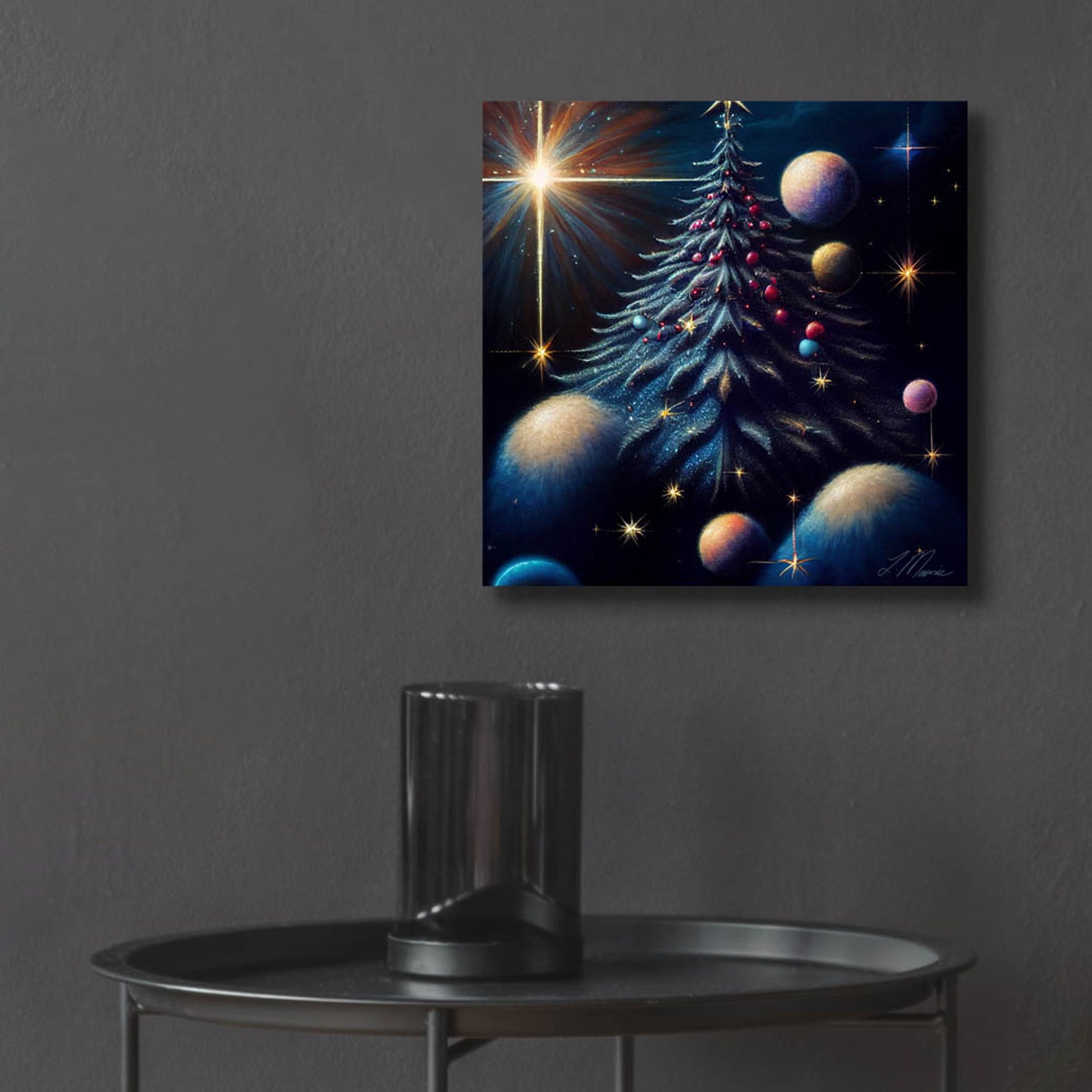 Epic Art 'Christmas Tree Collection 7' by Tanya Mavric, Acrylic Glass Wall Art,12x12