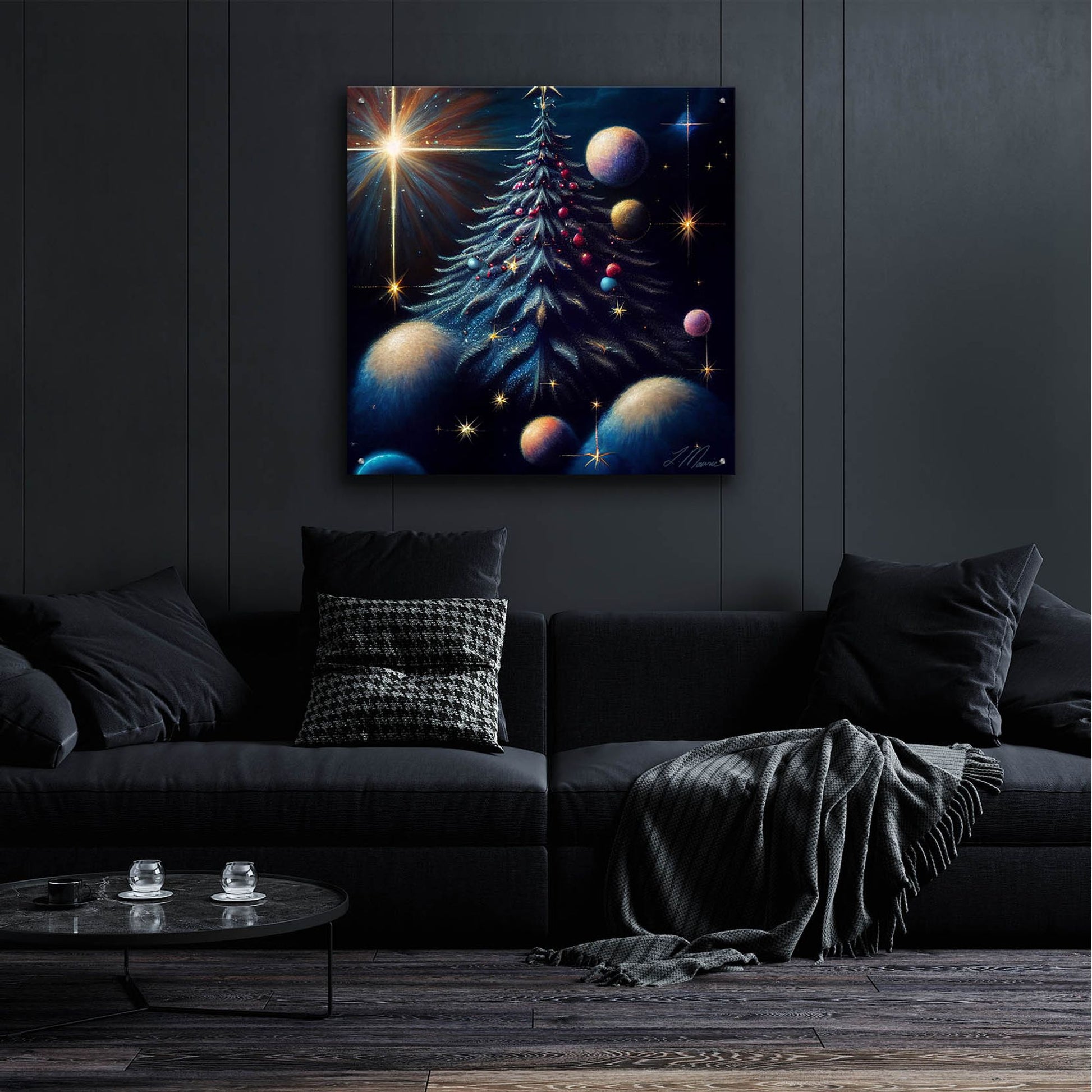 Epic Art 'Christmas Tree Collection 7' by Tanya Mavric, Acrylic Glass Wall Art,36x36