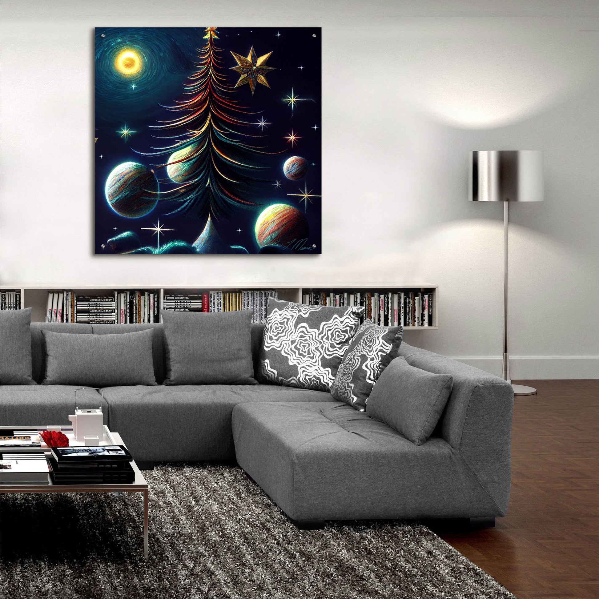 Epic Art 'Christmas Tree Collection 8' by Tanya Mavric, Acrylic Glass Wall Art,36x36