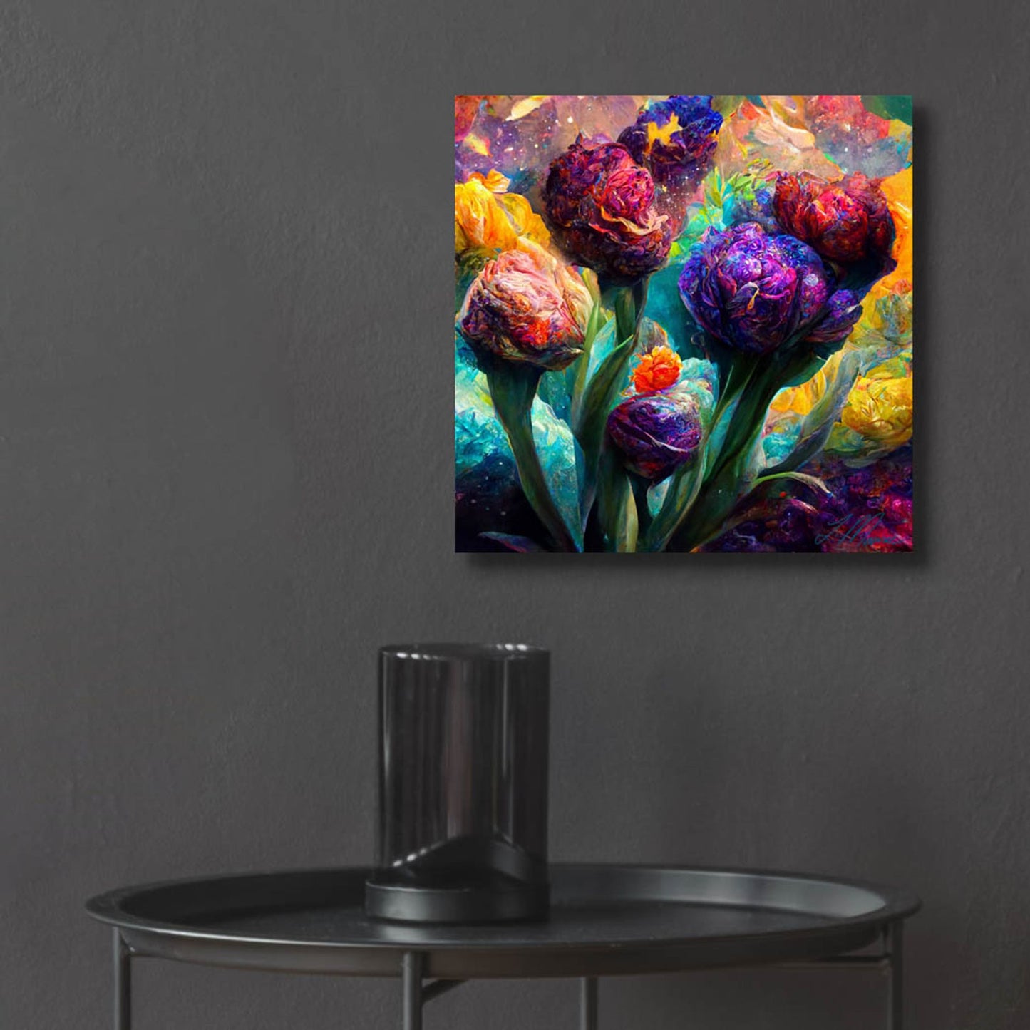 Epic Art 'Flowers Visionary Bloom 5' by Tanya Mavric, Acrylic Glass Wall Art,12x12