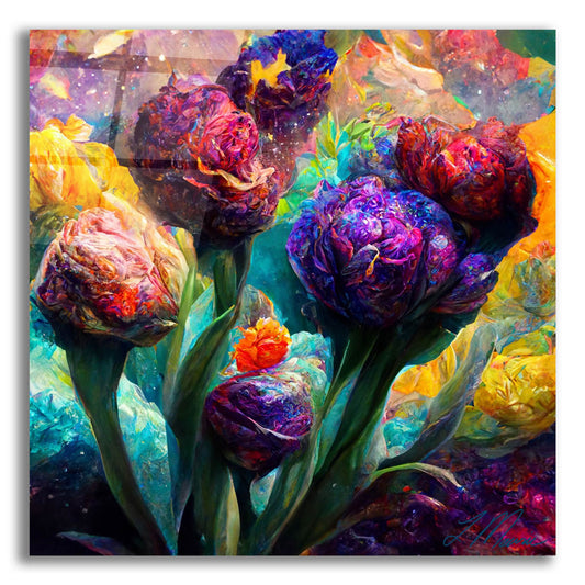 Epic Art 'Flowers Visionary Bloom 5' by Tanya Mavric, Acrylic Glass Wall Art