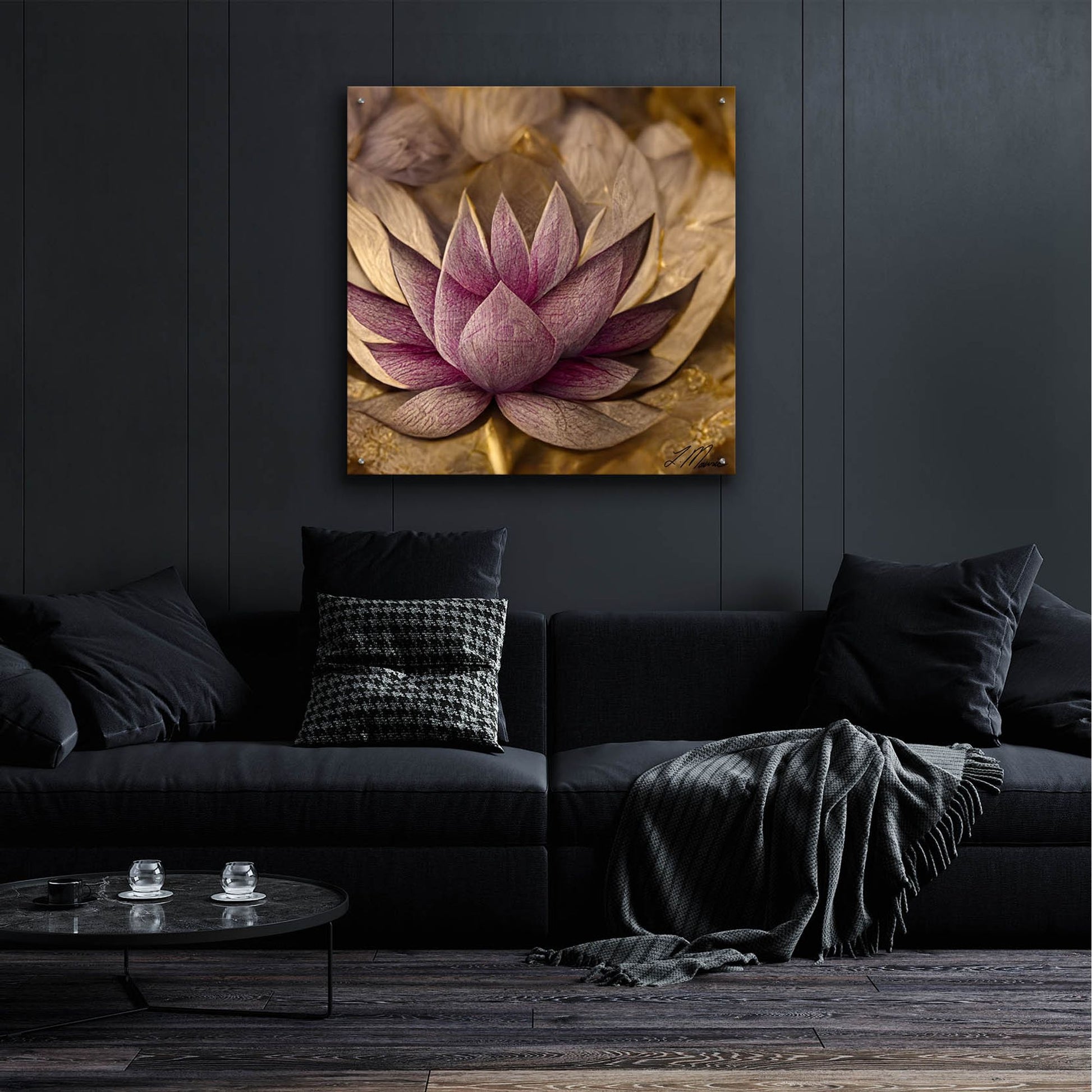 Epic Art 'Flowers of Life' by Tanya Mavric, Acrylic Glass Wall Art,36x36