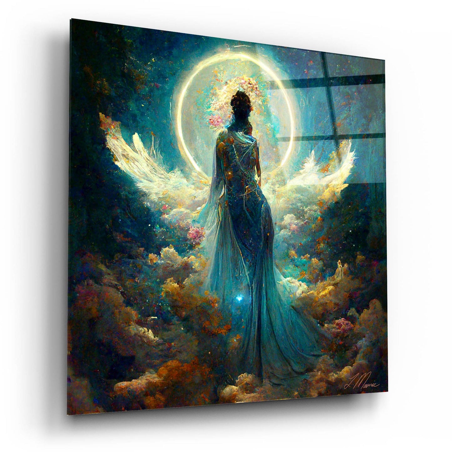 Epic Art 'Goddess with the Moon' by Tanya Mavric, Acrylic Glass Wall Art,12x12