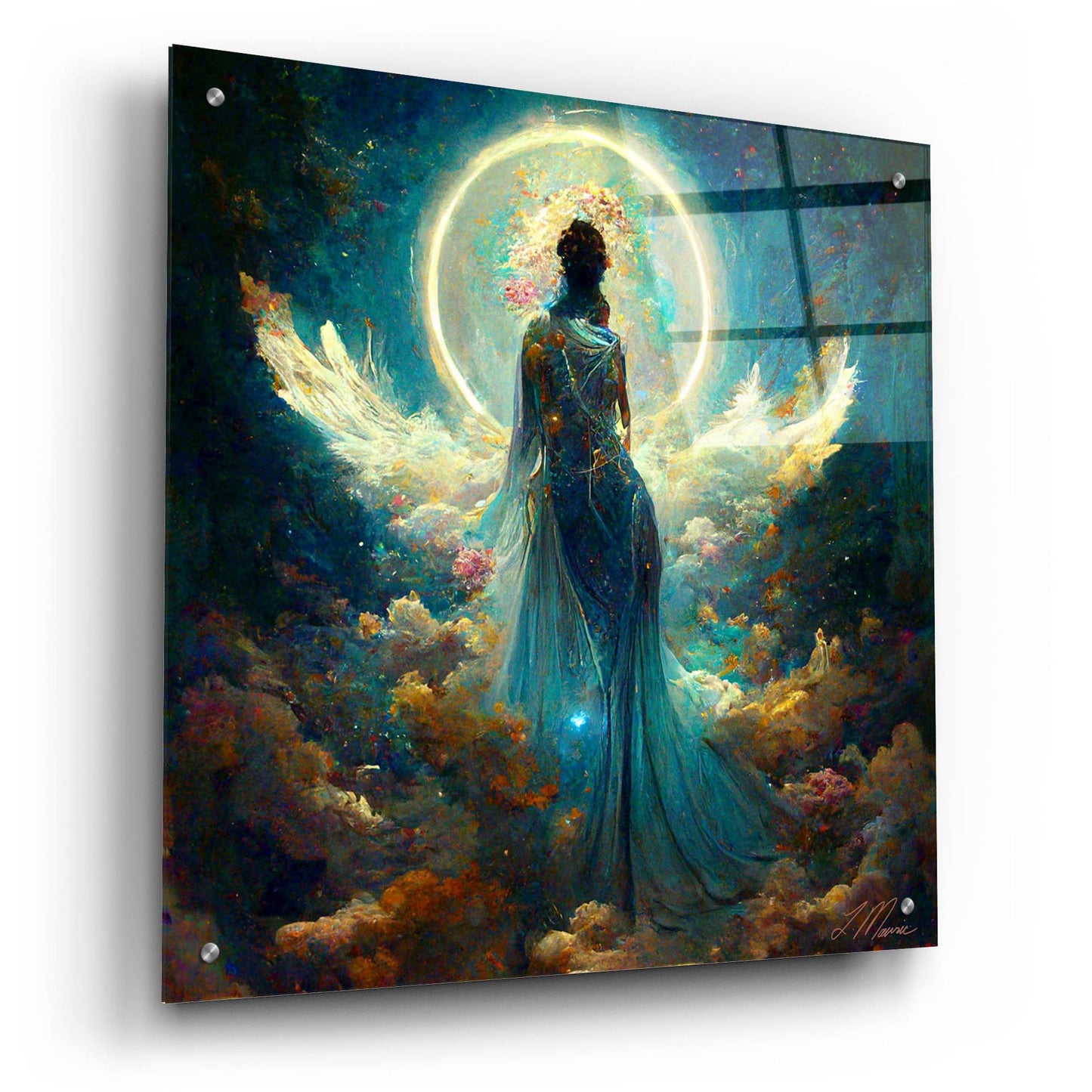 Epic Art 'Goddess with the Moon' by Tanya Mavric, Acrylic Glass Wall Art,24x24