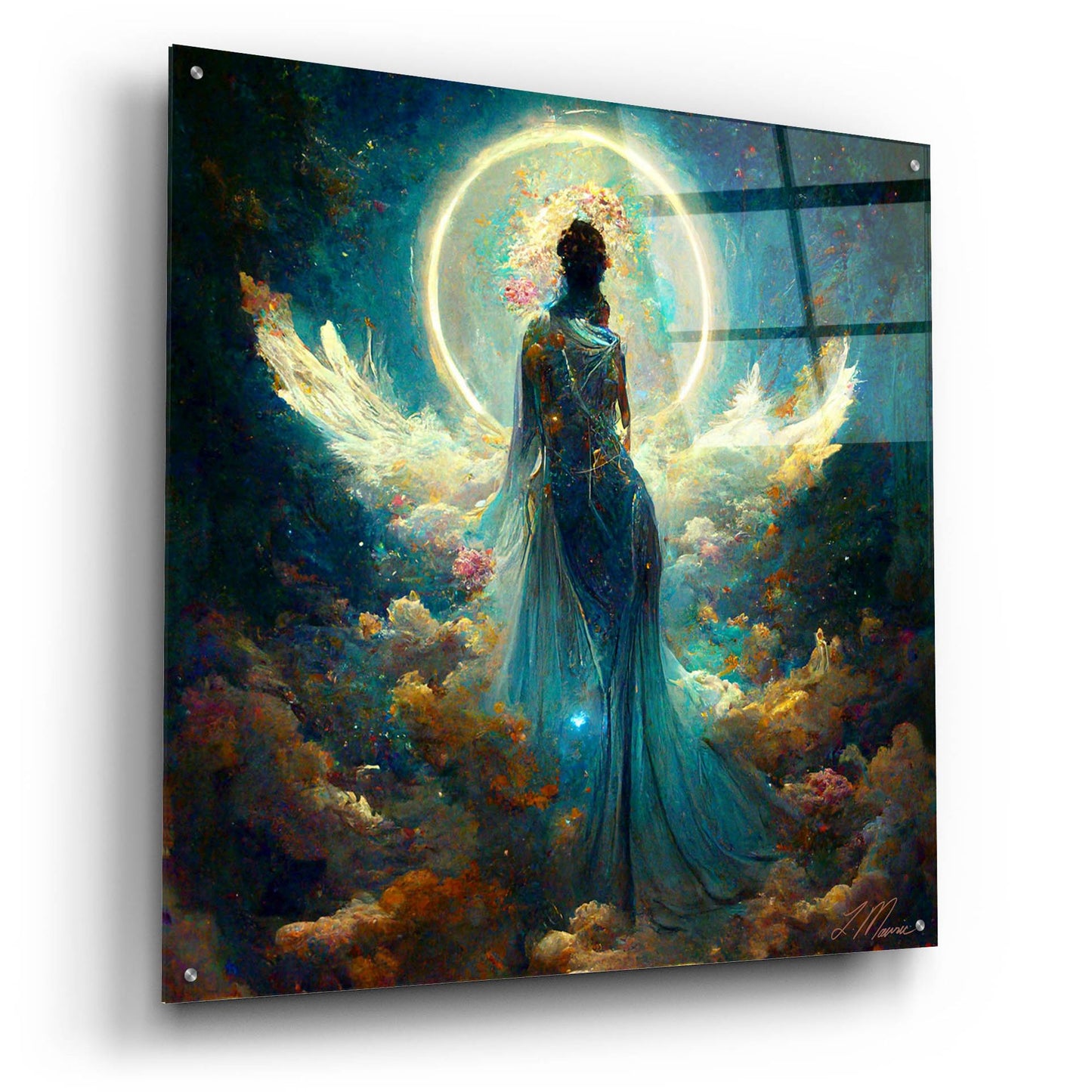 Epic Art 'Goddess with the Moon' by Tanya Mavric, Acrylic Glass Wall Art,36x36