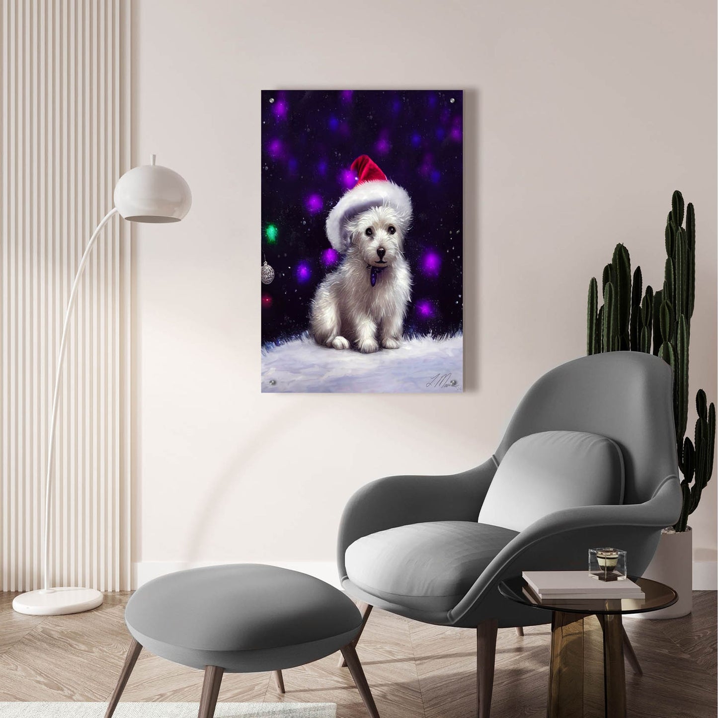 Epic Art 'I'm Wearing Santa's Hat' by Tanya Mavric, Acrylic Glass Wall Art,24x36