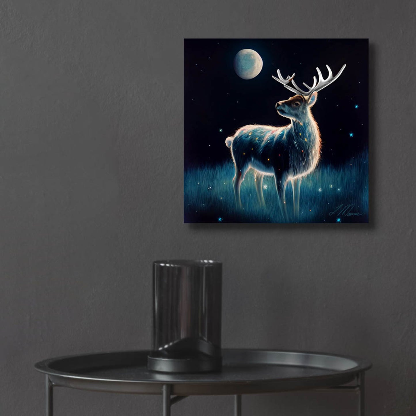 Epic Art 'Lost Reindeer' by Tanya Mavric, Acrylic Glass Wall Art,12x12