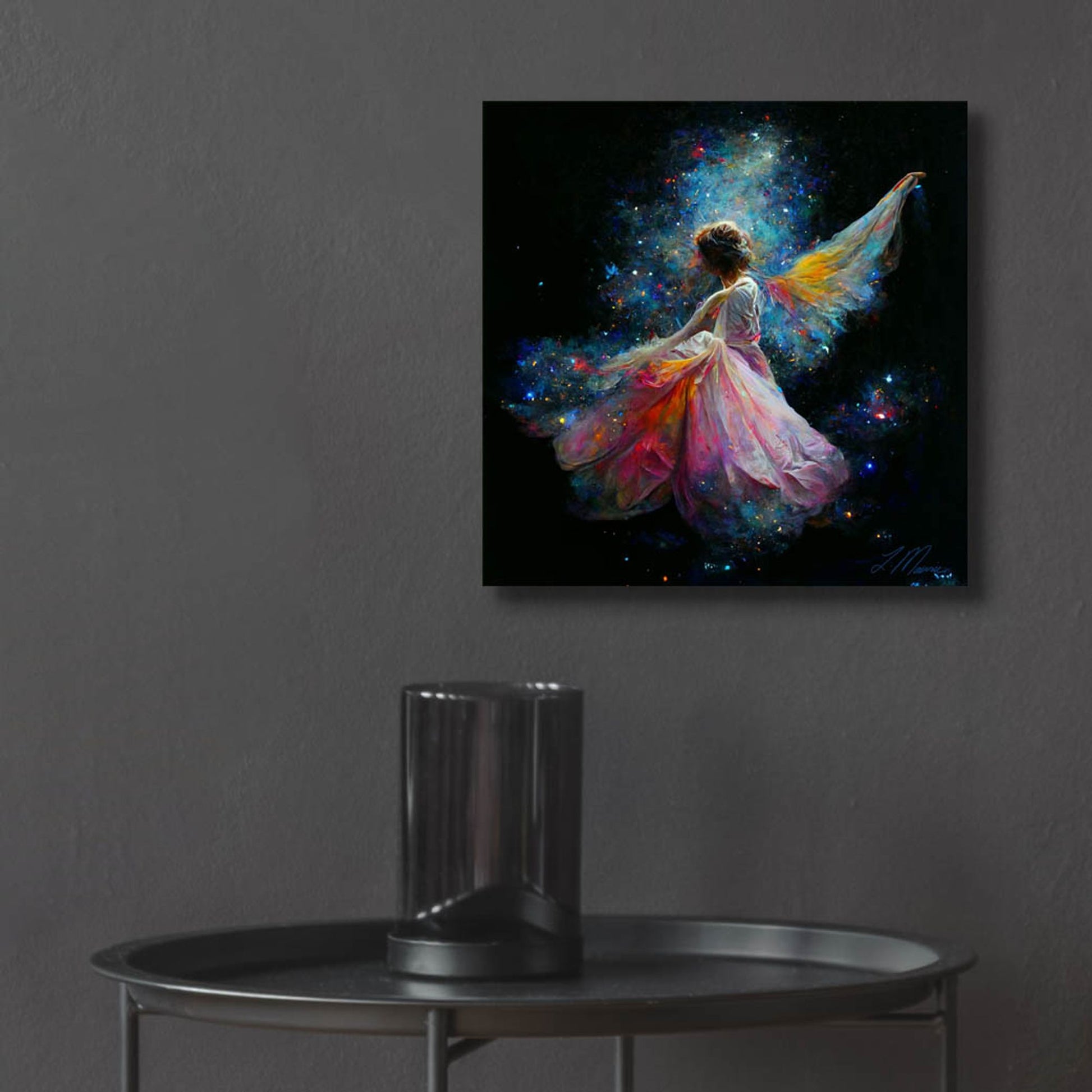 Epic Art 'Manifesting Angel Original' by Tanya Mavric, Acrylic Glass Wall Art,12x12