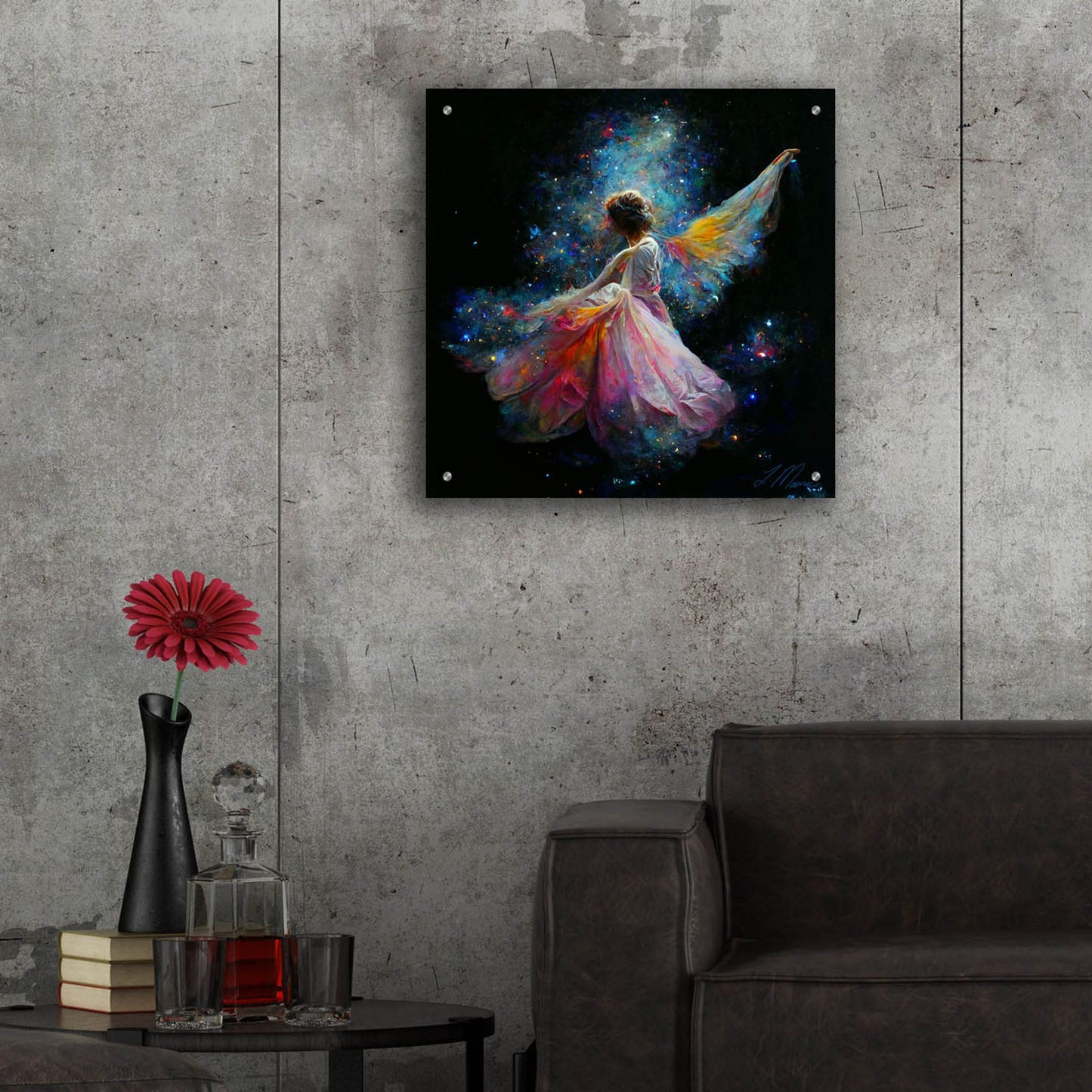 Epic Art 'Manifesting Angel Original' by Tanya Mavric, Acrylic Glass Wall Art,24x24