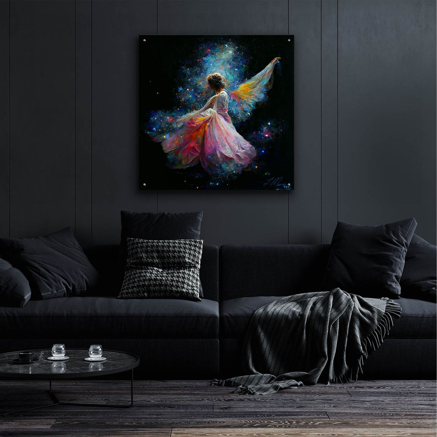 Epic Art 'Manifesting Angel Original' by Tanya Mavric, Acrylic Glass Wall Art,36x36