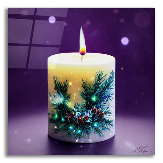 Epic Art 'Christmas Candle 3' by Tanya Mavric, Acrylic Glass Wall Art