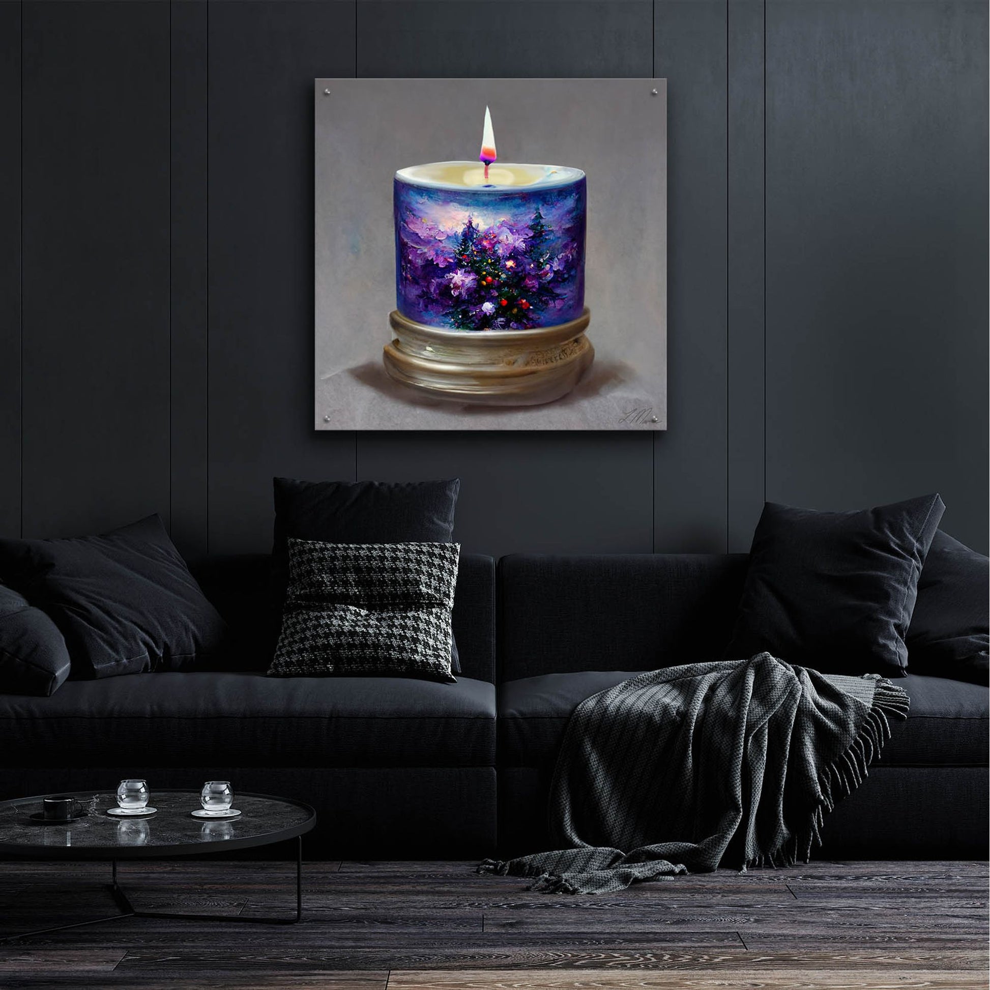 Epic Art 'Christmas Candle 7' by Tanya Mavric, Acrylic Glass Wall Art,36x36