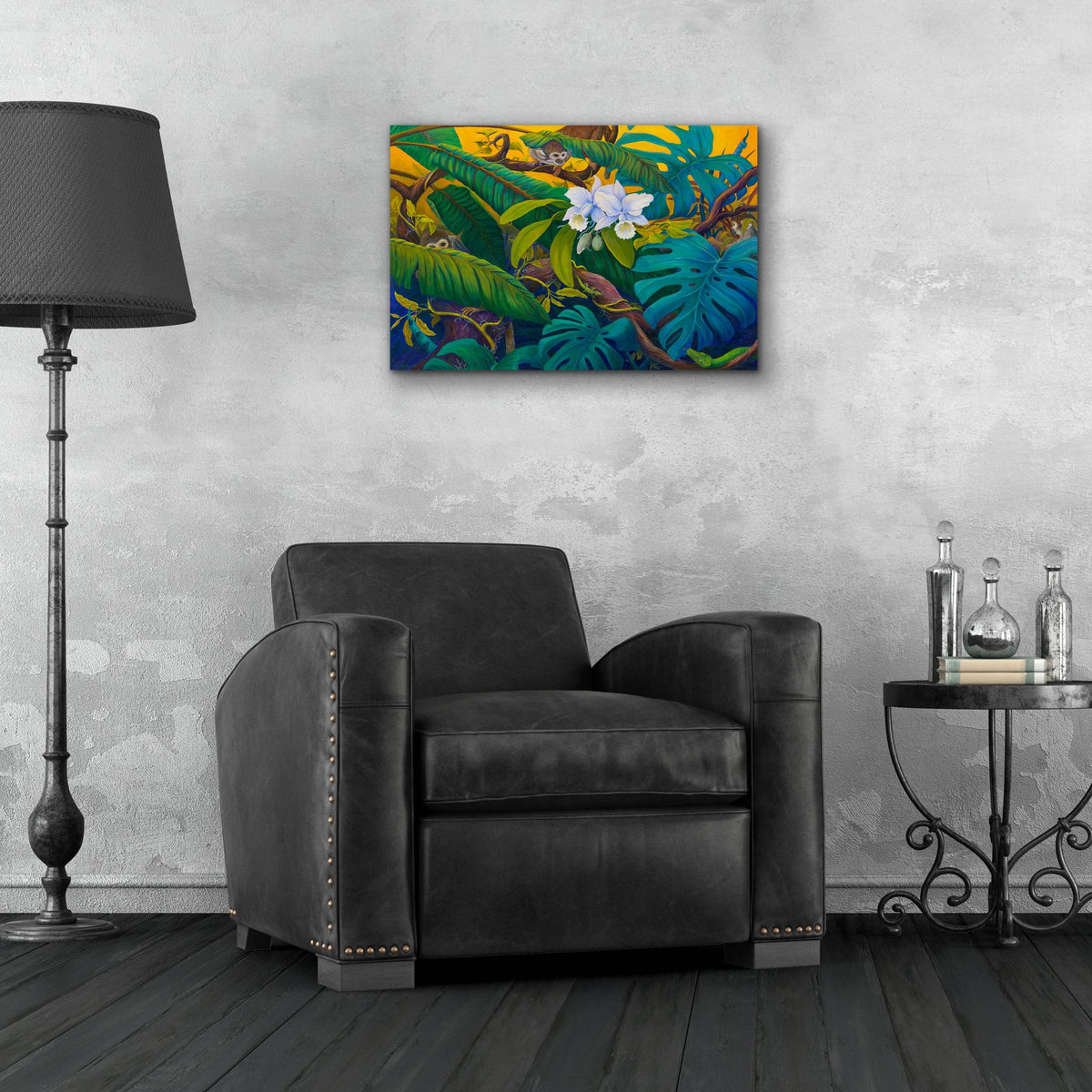 Epic Art 'Monkey Business' by Tim Marsh, Acrylic Glass Wall Art,24x16