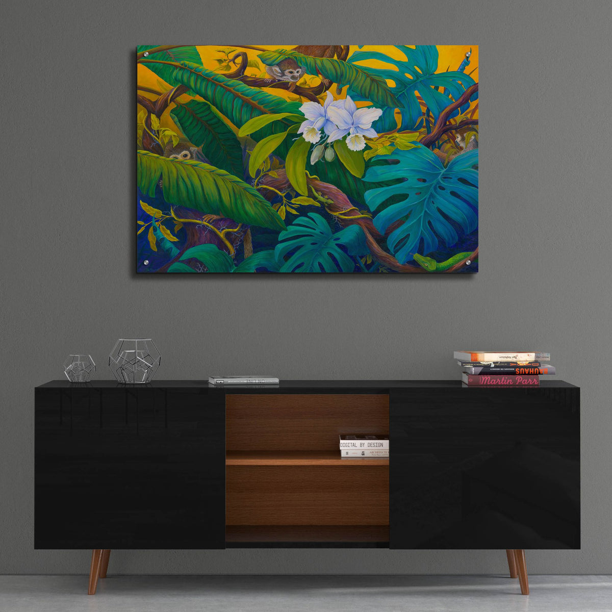 Epic Art 'Monkey Business' by Tim Marsh, Acrylic Glass Wall Art,36x24