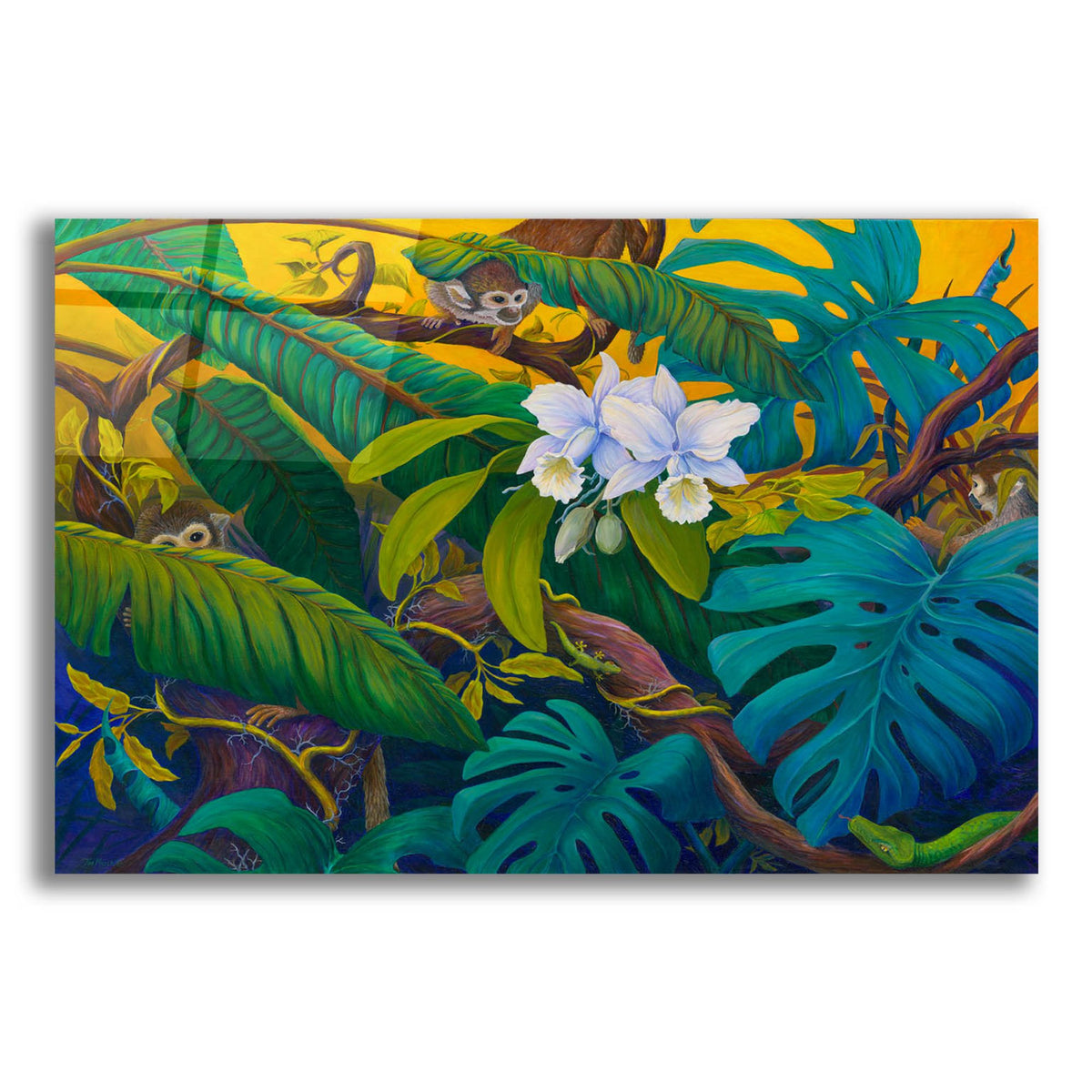Epic Art 'Monkey Business' by Tim Marsh, Acrylic Glass Wall Art