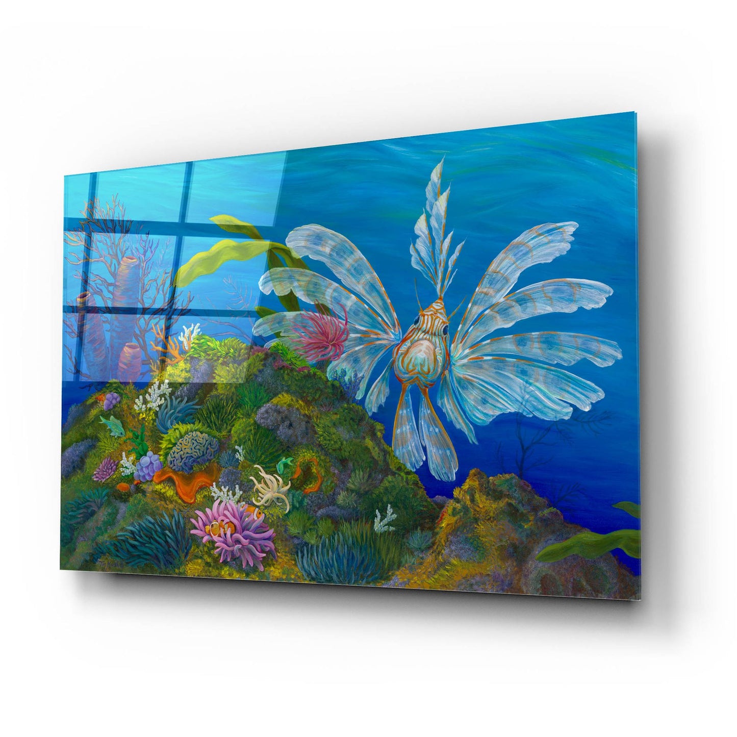 Epic Art 'Sudden Enounter' by Tim Marsh, Acrylic Glass Wall Art,24x16