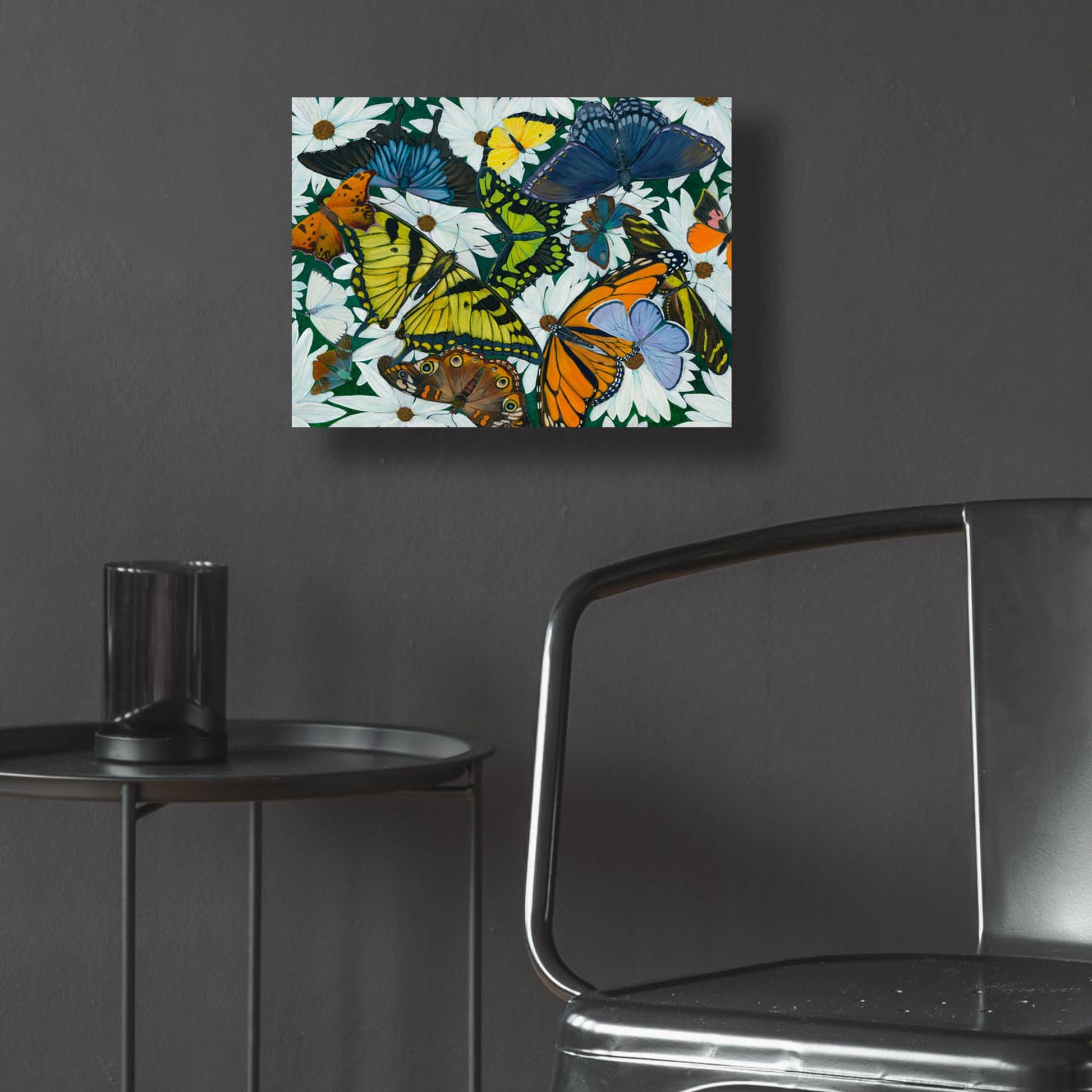 Epic Art 'Butterfly Collage' by Tim Marsh, Acrylic Glass Wall Art,16x12