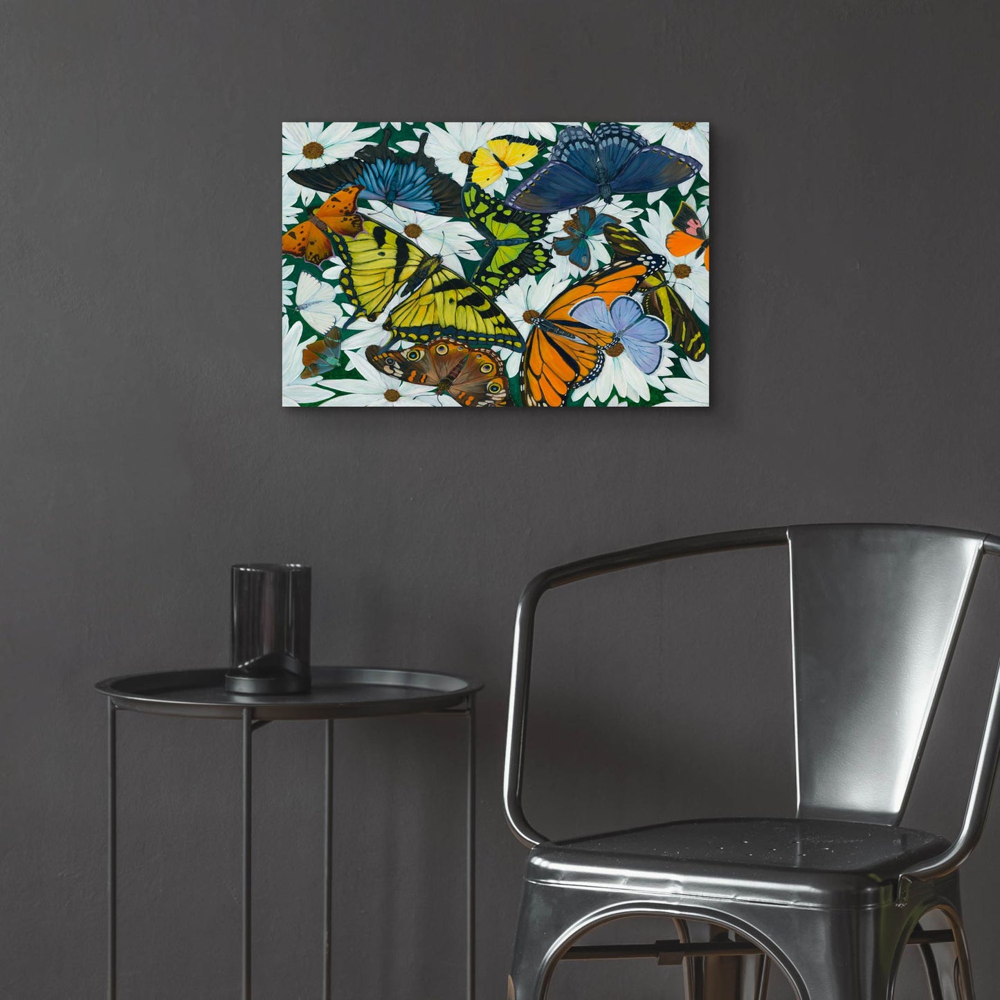 Epic Art 'Butterfly Collage' by Tim Marsh, Acrylic Glass Wall Art,24x16