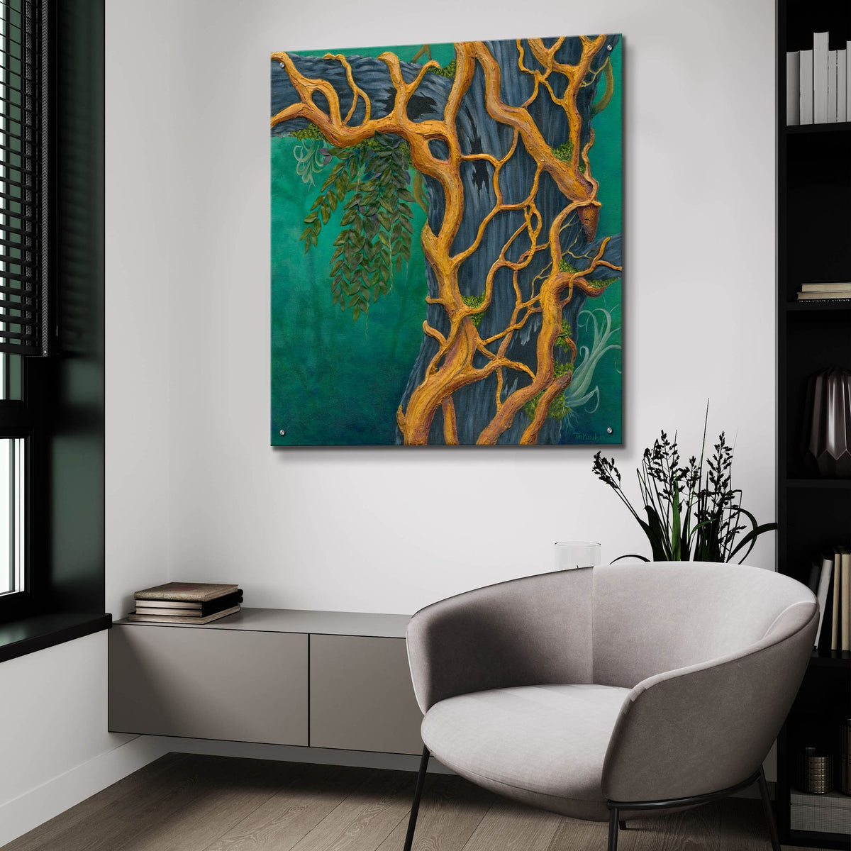 Epic Art 'The Stranglers Redemption' by Tim Marsh, Acrylic Glass Wall Art,36x36