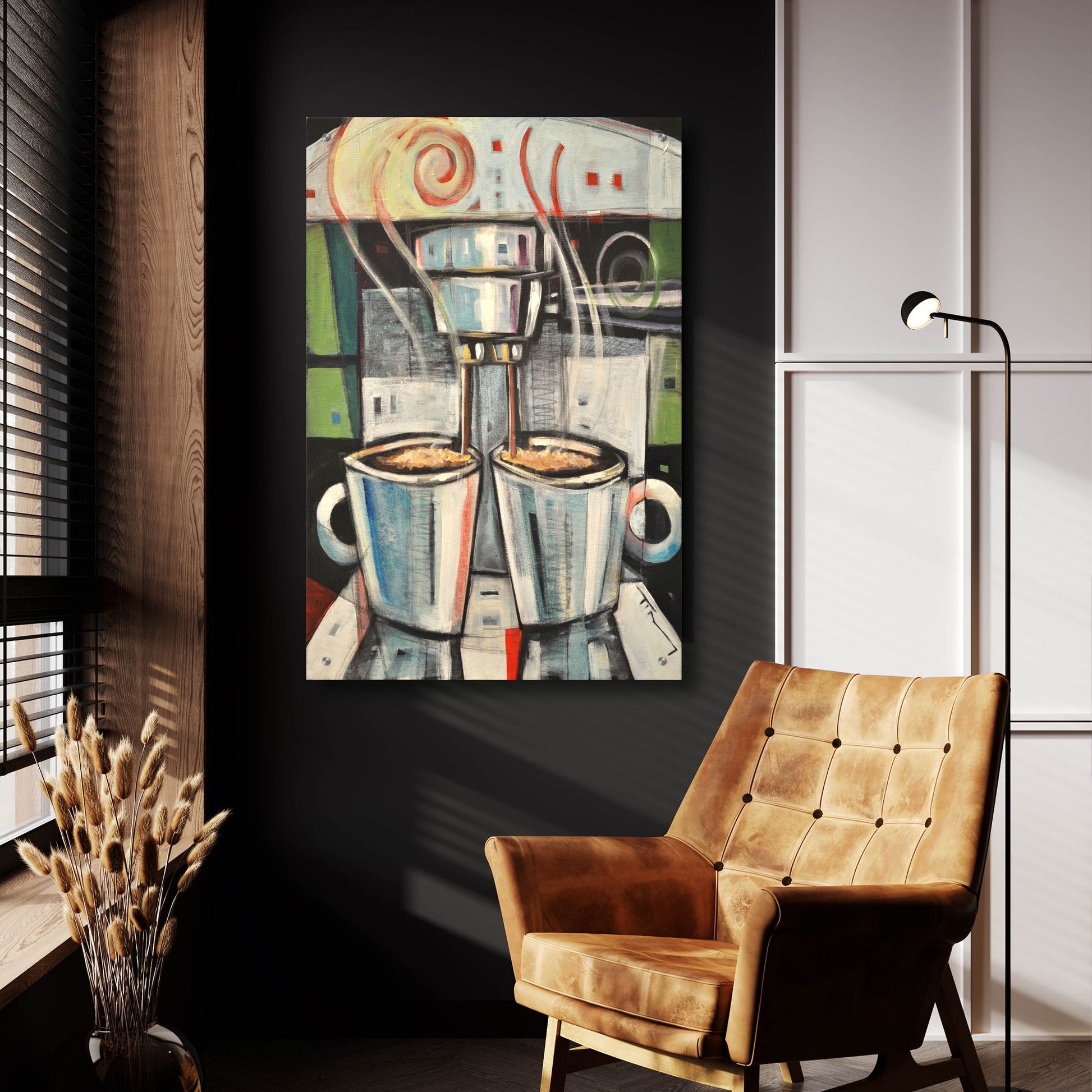 Epic Art 'Barista' by Tim Nyberg, Acrylic Glass Wall Art,24x36