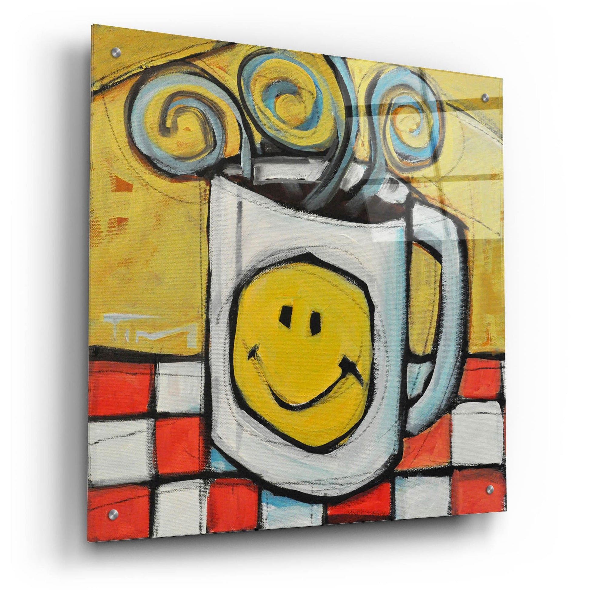Epic Art 'Coffee Cup 1' by Tim Nyberg, Acrylic Glass Wall Art,24x24