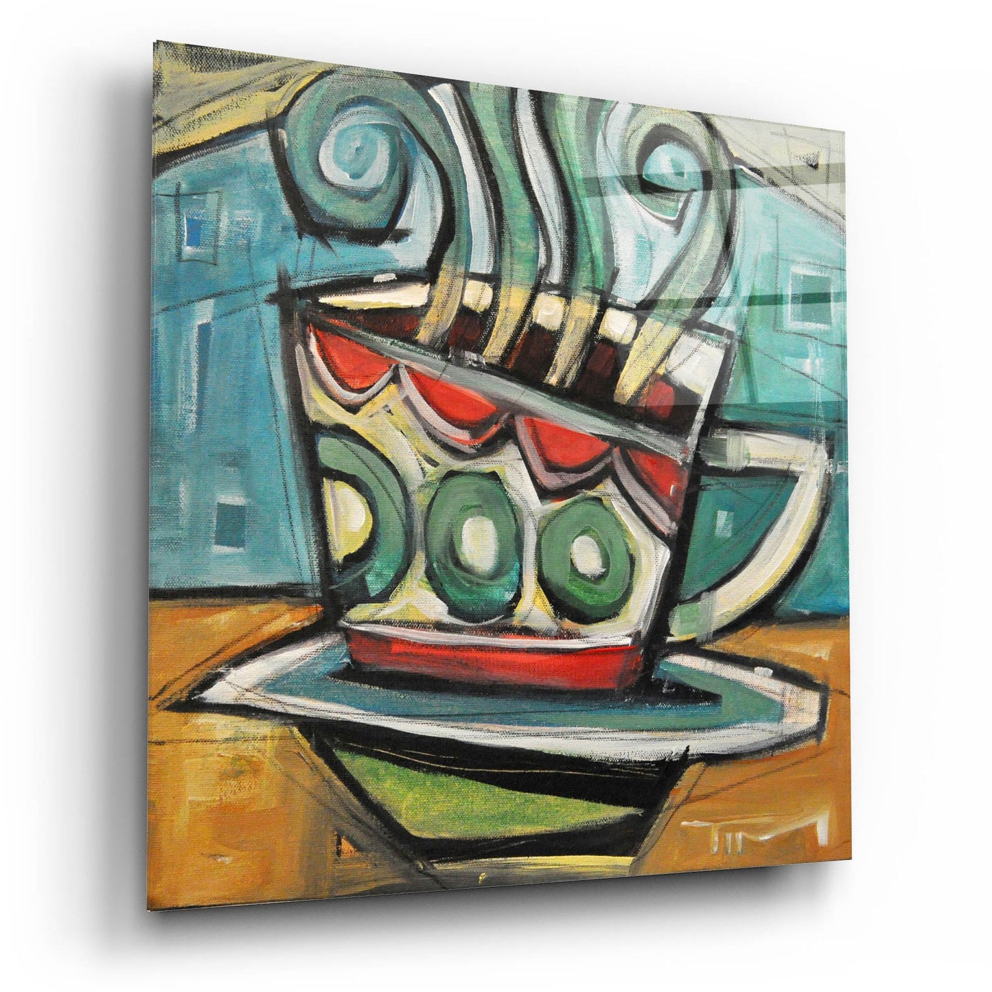 Epic Art 'Coffee Cup 2' by Tim Nyberg, Acrylic Glass Wall Art,12x12