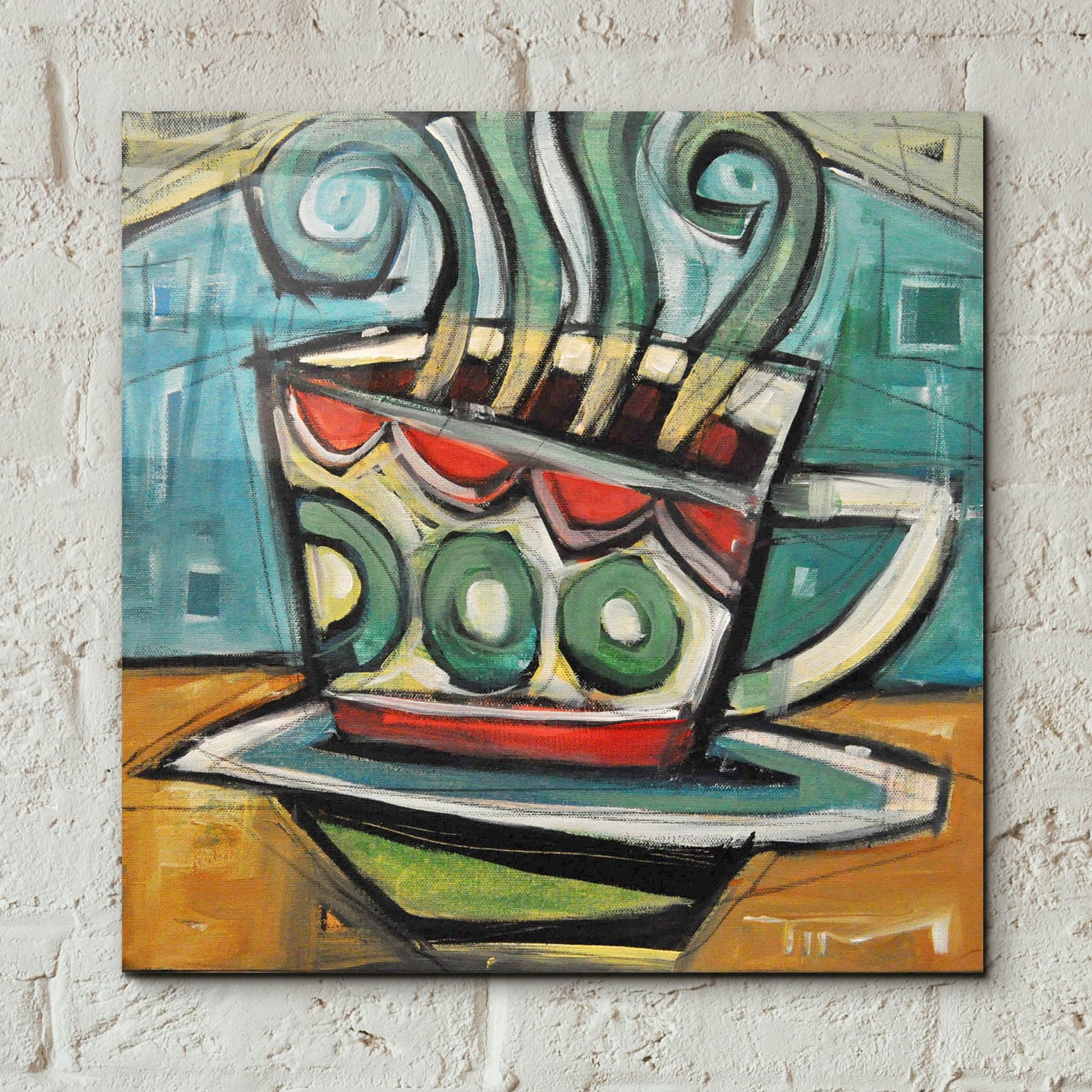 Epic Art 'Coffee Cup 2' by Tim Nyberg, Acrylic Glass Wall Art,12x12