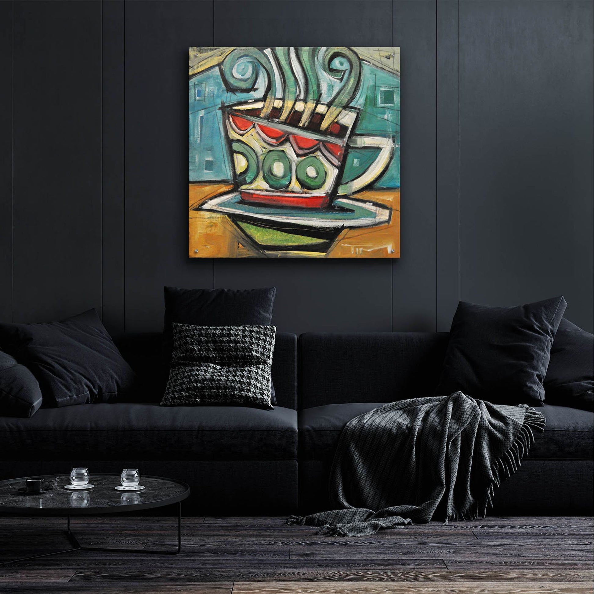 Epic Art 'Coffee Cup 2' by Tim Nyberg, Acrylic Glass Wall Art,36x36