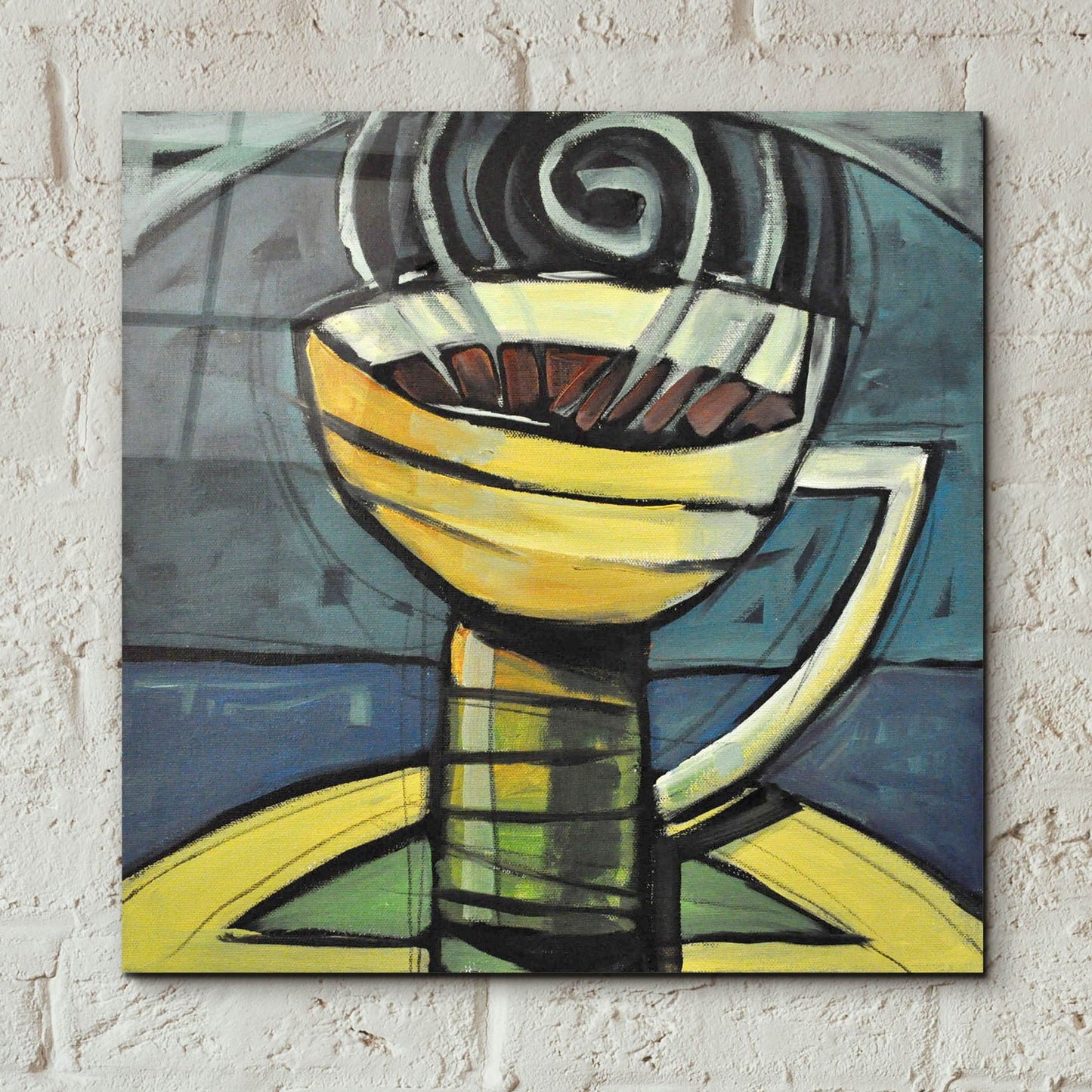 Epic Art 'Coffee Cup 3' by Tim Nyberg, Acrylic Glass Wall Art,12x12