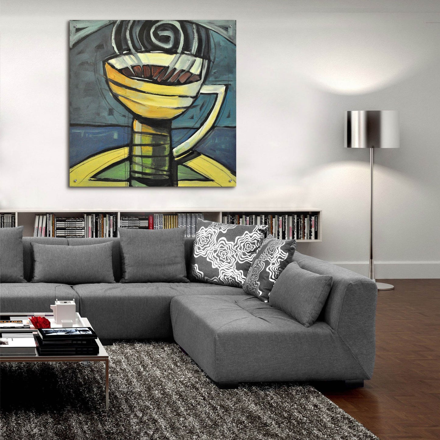 Epic Art 'Coffee Cup 3' by Tim Nyberg, Acrylic Glass Wall Art,36x36