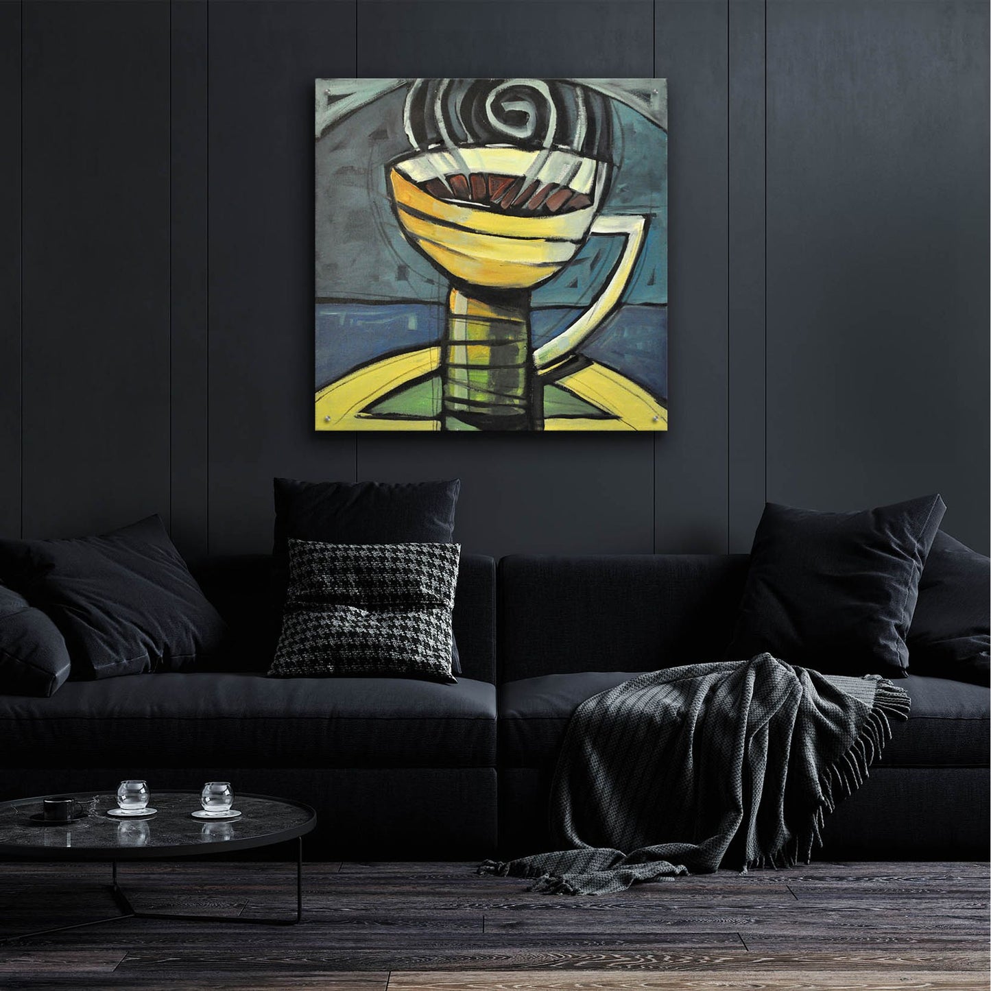 Epic Art 'Coffee Cup 3' by Tim Nyberg, Acrylic Glass Wall Art,36x36