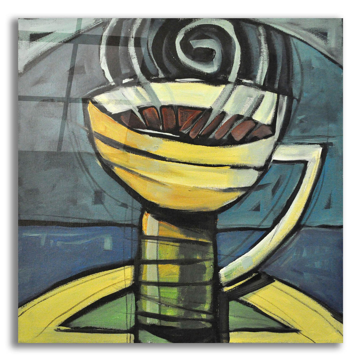 Epic Art 'Coffee Cup 3' by Tim Nyberg, Acrylic Glass Wall Art