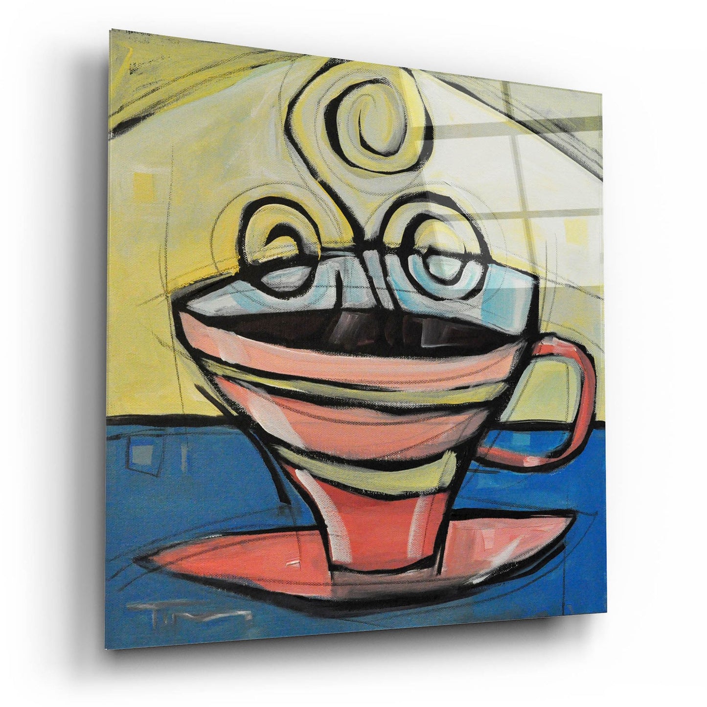 Epic Art 'Coffee Cup 4' by Tim Nyberg, Acrylic Glass Wall Art,12x12