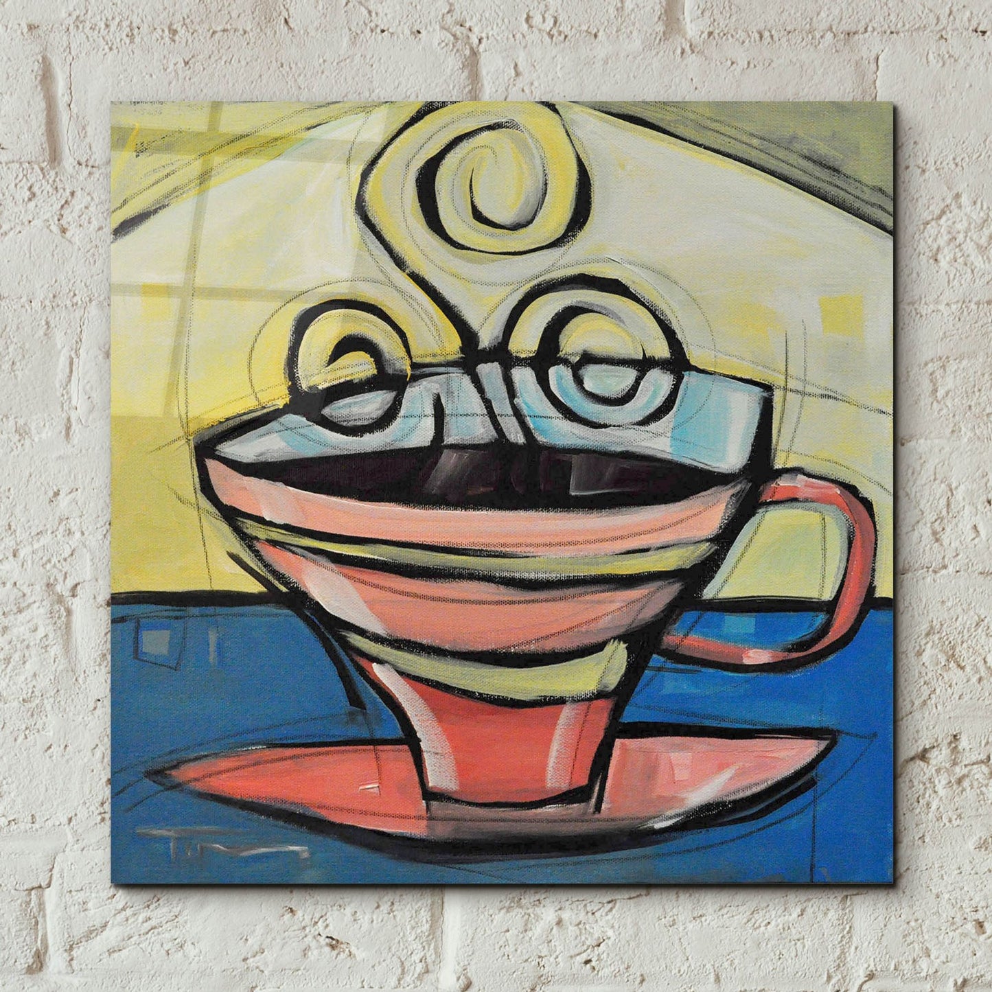 Epic Art 'Coffee Cup 4' by Tim Nyberg, Acrylic Glass Wall Art,12x12