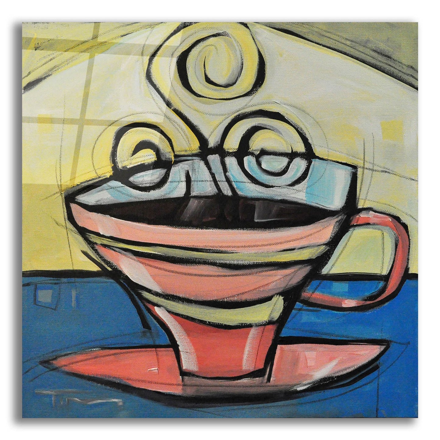 Epic Art 'Coffee Cup 4' by Tim Nyberg, Acrylic Glass Wall Art