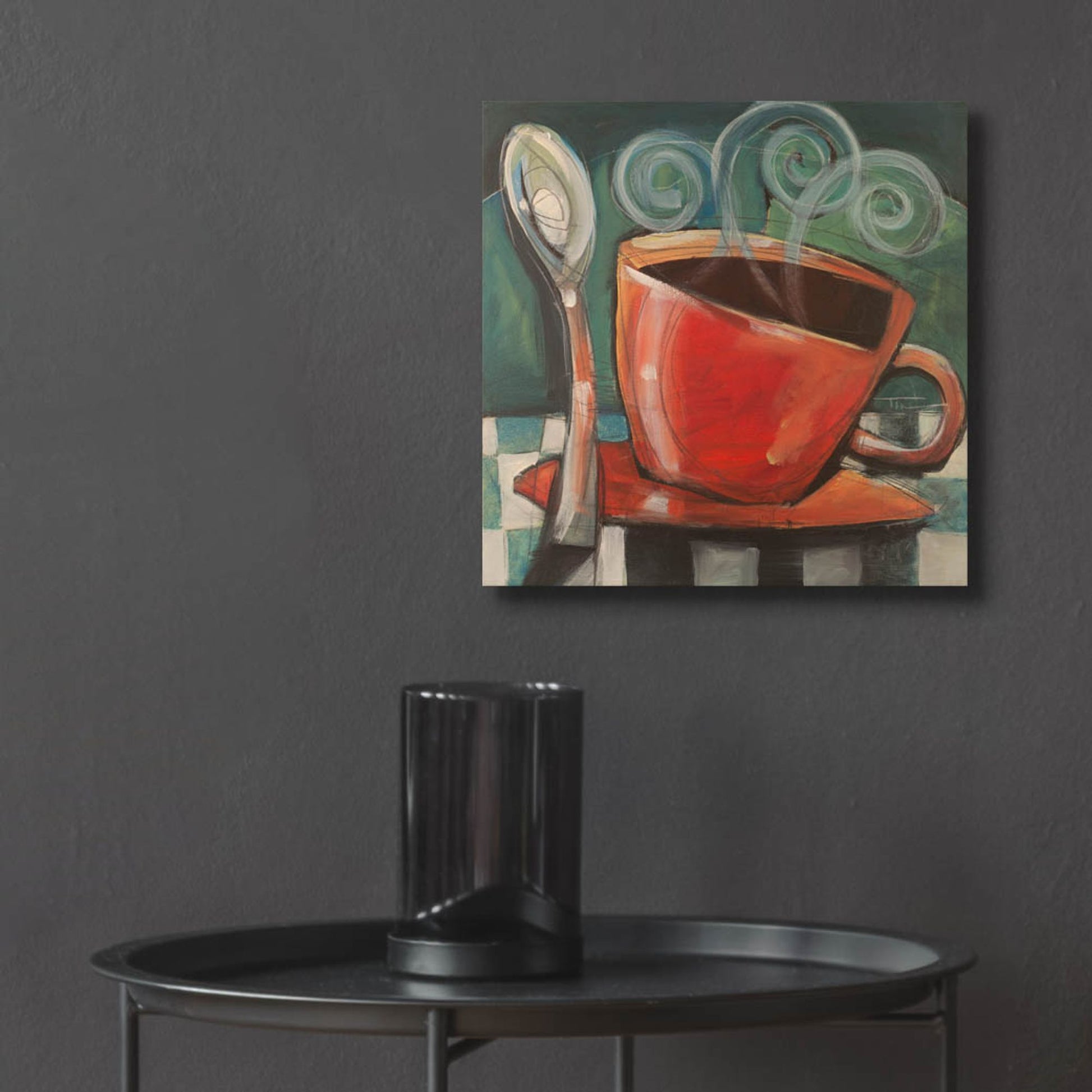 Epic Art 'Cup And Spoon' by Tim Nyberg, Acrylic Glass Wall Art,12x12